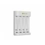 Voir la diapositive 8 : GP Chargeur USB E411+4Accus AA 2100 MAH - Blanc