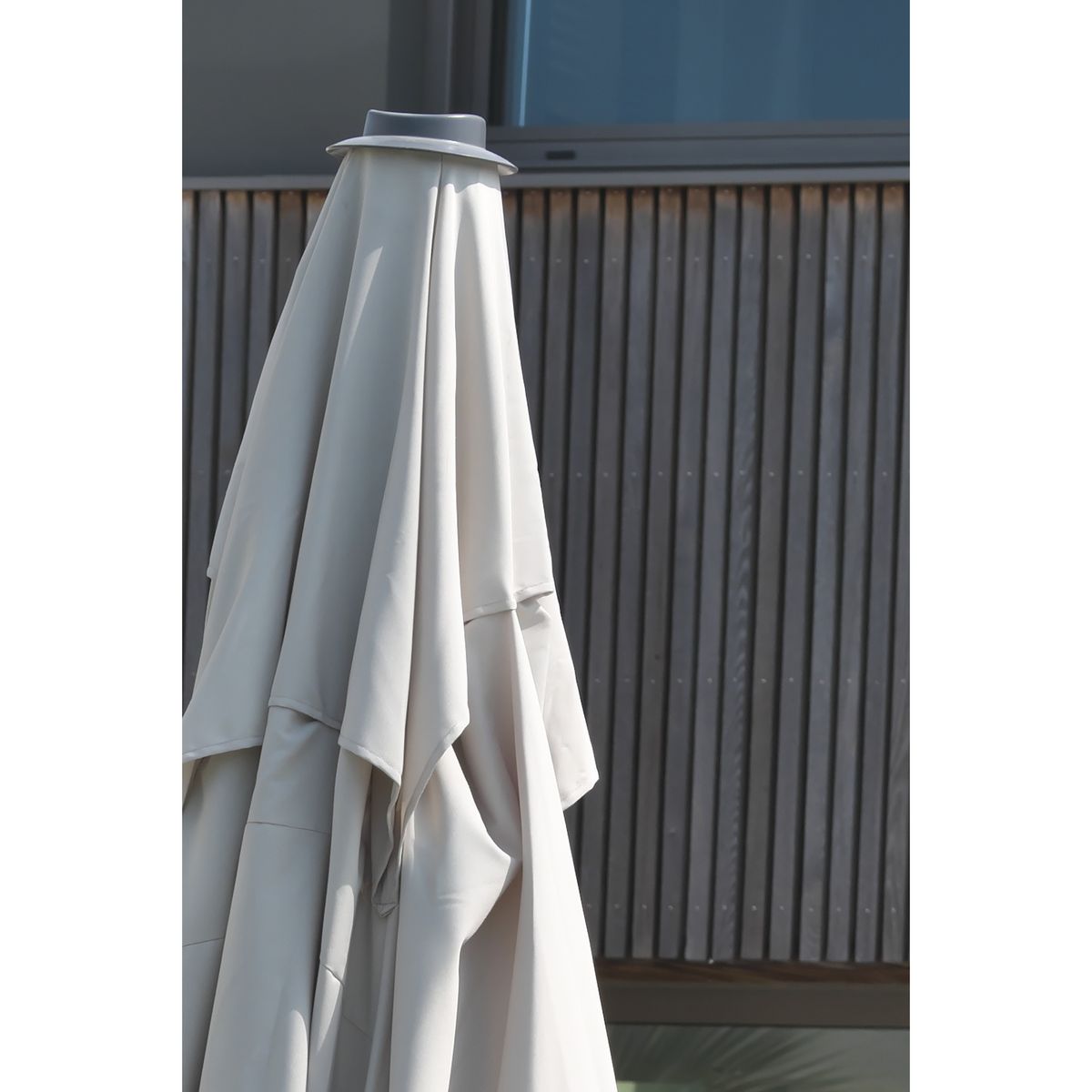 DCB GARDEN Parasol déporté - Aluminium - Gris - 4x3m