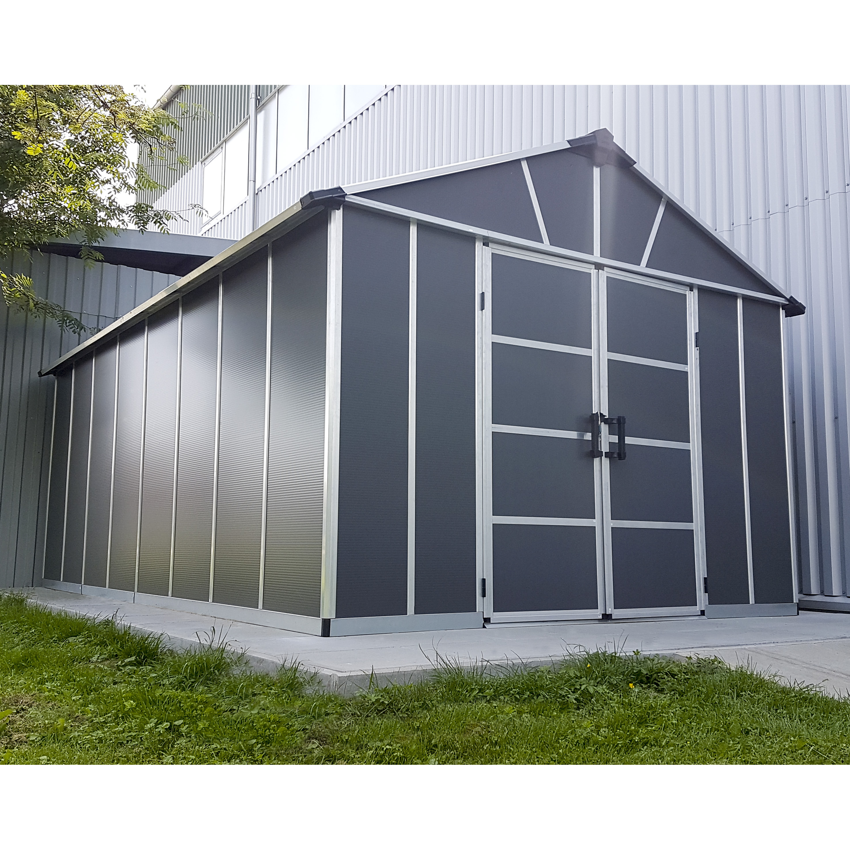 Voir la diapositive 4 : CANOPIA BY PALRAM Abri de jardin polycarbonate - Avec plancher - 15,1m² - YUKON