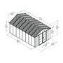 Voir la diapositive 8 : CANOPIA BY PALRAM Abri de jardin polycarbonate - Avec plancher - 15,1m² - YUKON