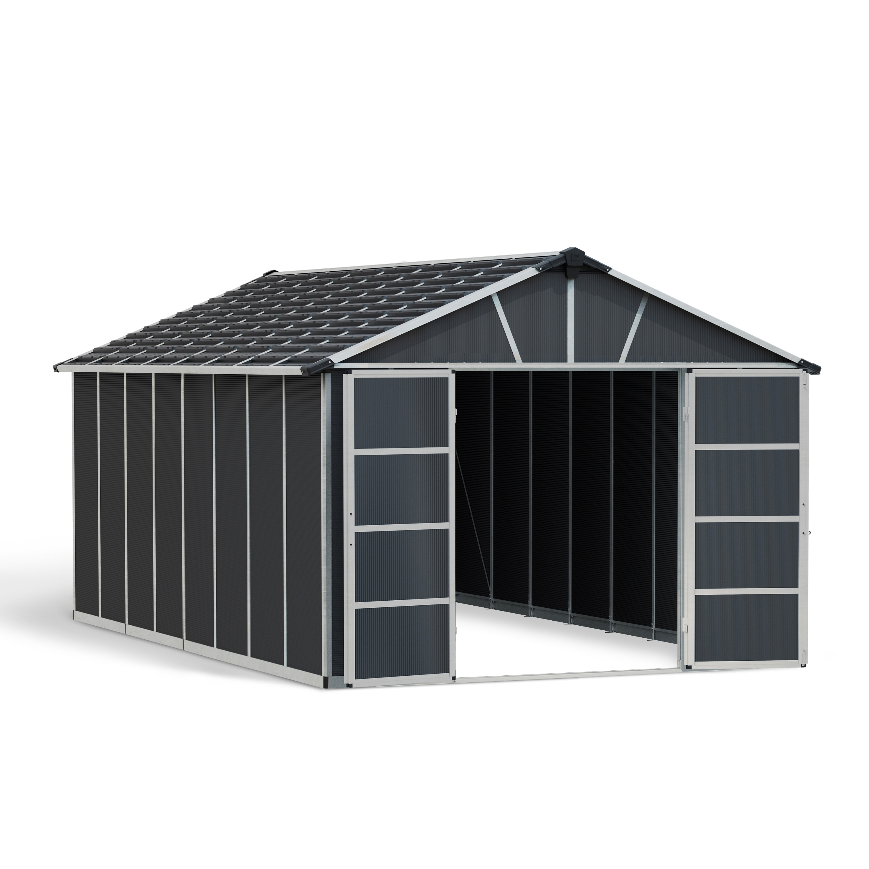 Voir la diapositive 9 : CANOPIA BY PALRAM Abri de jardin polycarbonate - 15,1m² - YUKON