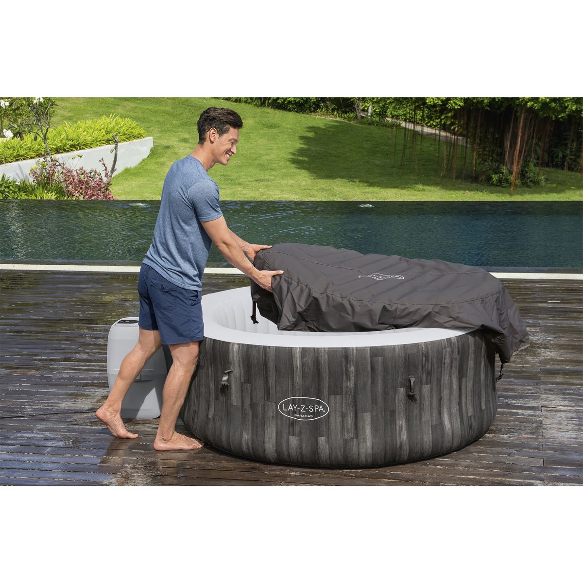 BESTWAY Spa new Bahamas 2/4 places -  Dimensions : 80 x H66cm
