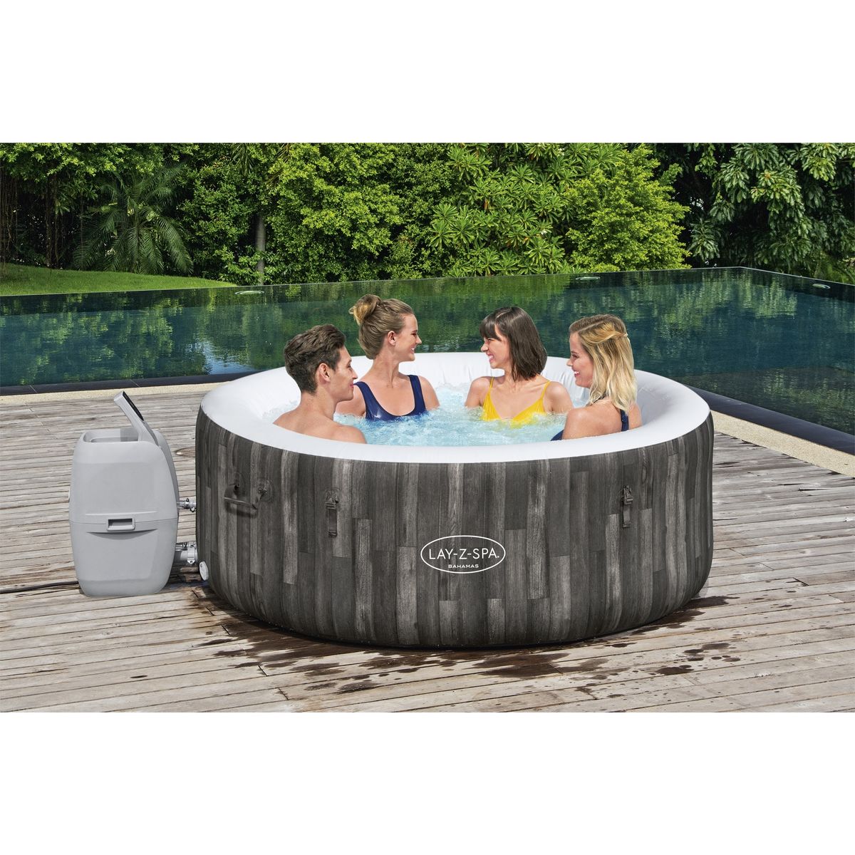BESTWAY Spa new Bahamas 2/4 places -  Dimensions : 80 x H66cm