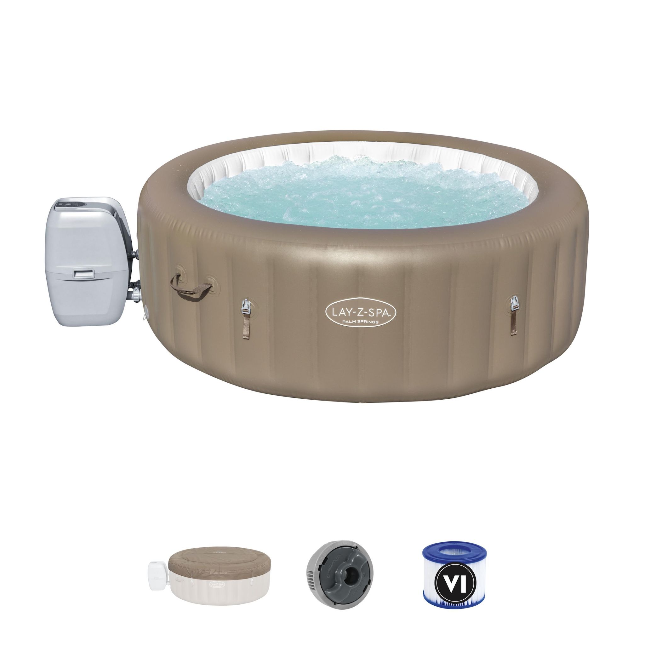Voir la diapositive 1 : CERLAND Spa new palmsprings 4/6 pld1m96 x h 71cm / 140 airjet