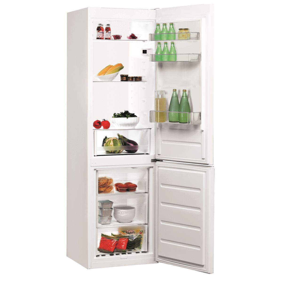 Voir la diapositive 2 : INDESIT Réfrigérateur combiné LI7S1EW, 308 L, Froid Statique