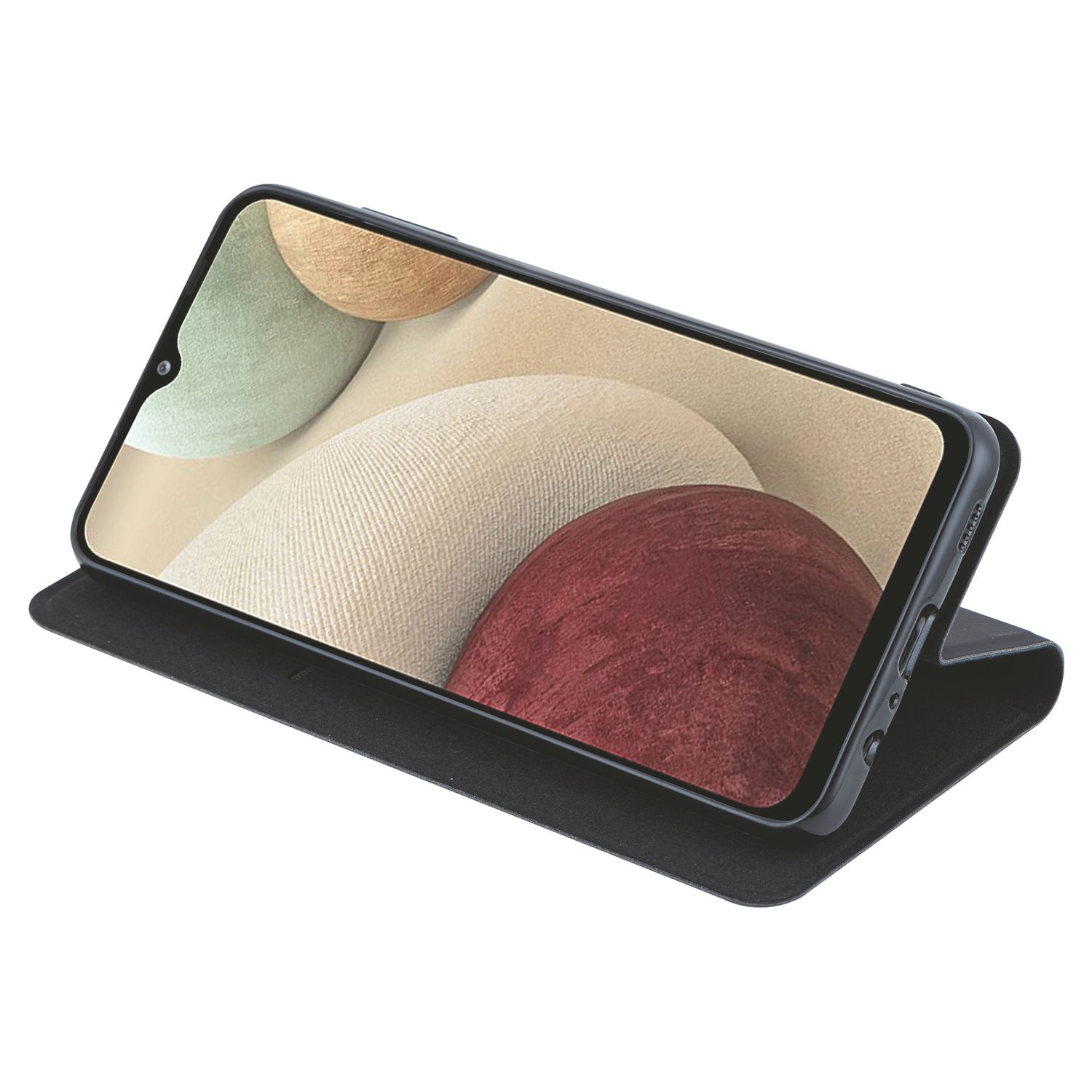Voir la diapositive 3 : QILIVE Étui folio pour Samsung Galaxy A12 - Noir
