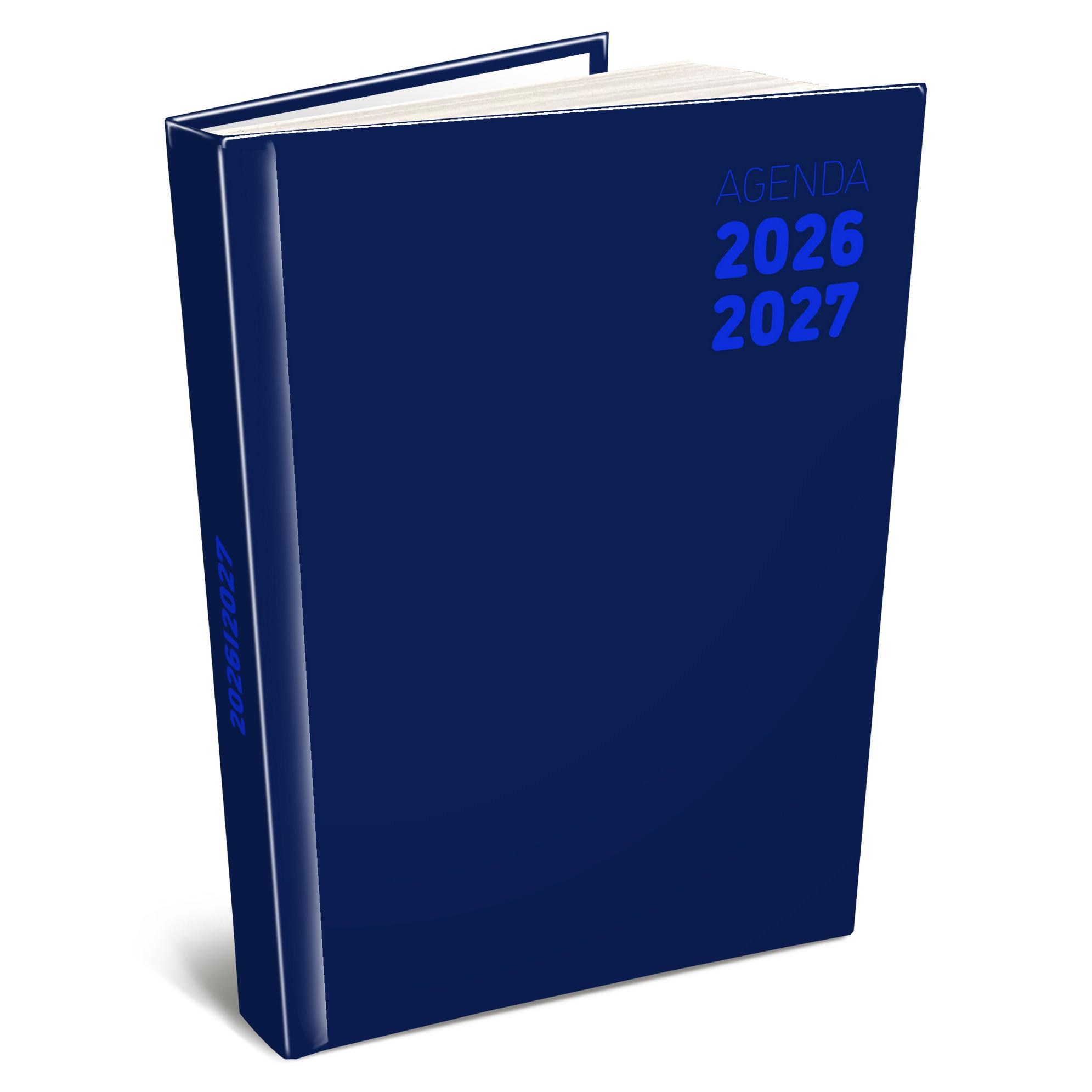 AUCHAN Agenda scolaire bleu noir - 1jour/1 page, 12x17cm