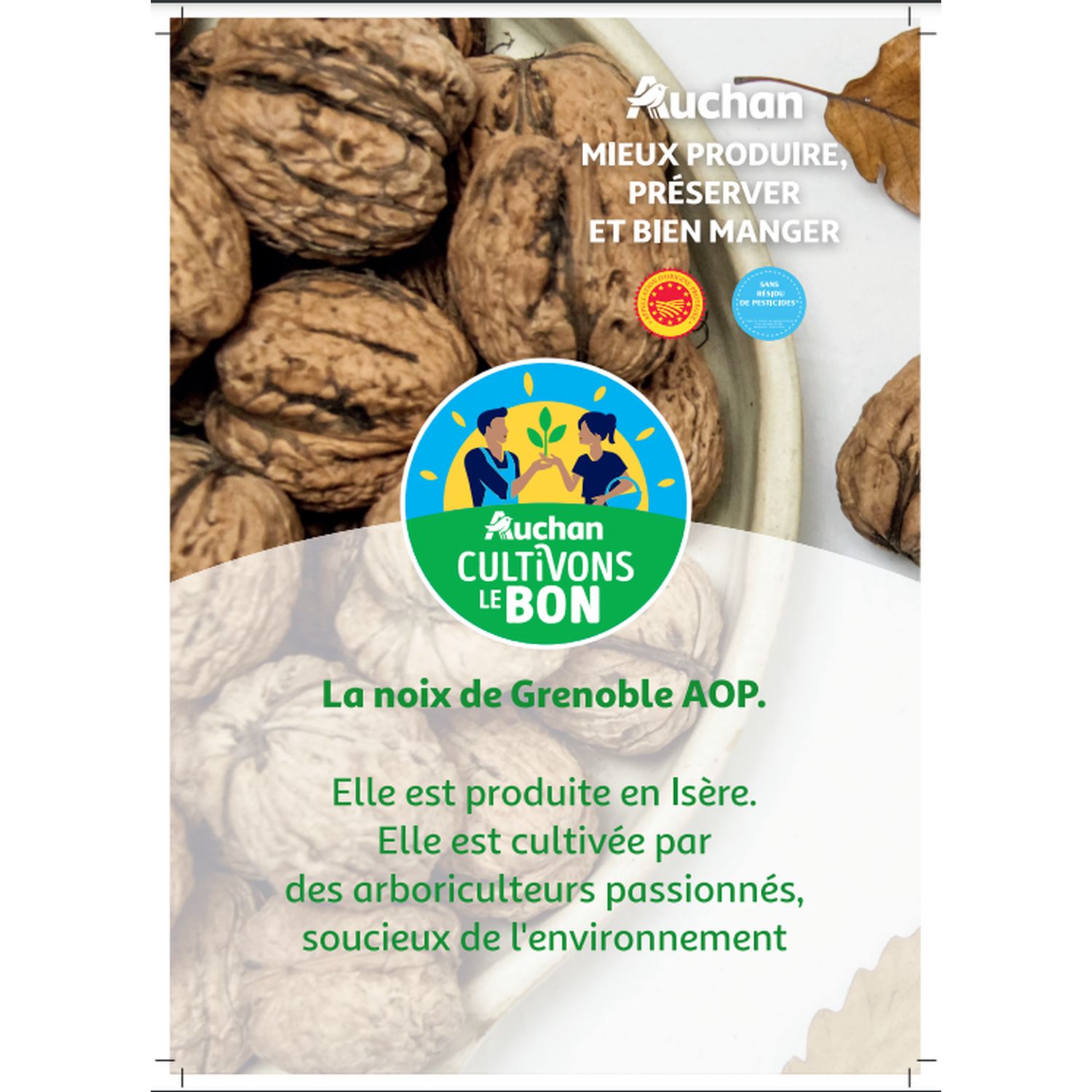 Voir la diapositive 2 : CULTIVONS LE BON Noix AOP 650g 