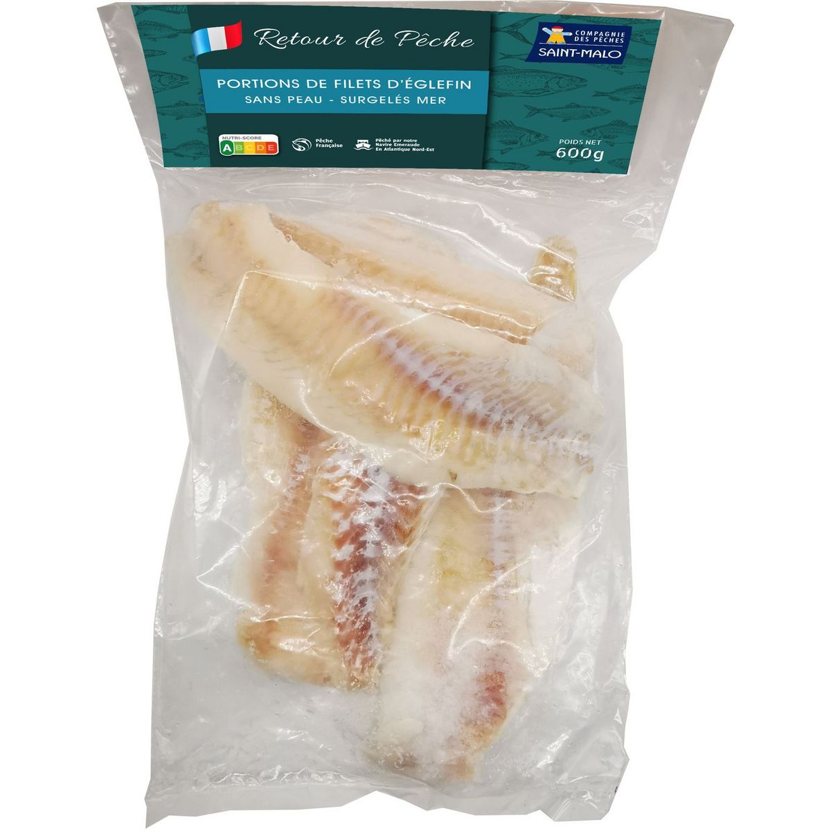 Filet d'églefin sans peau 600g