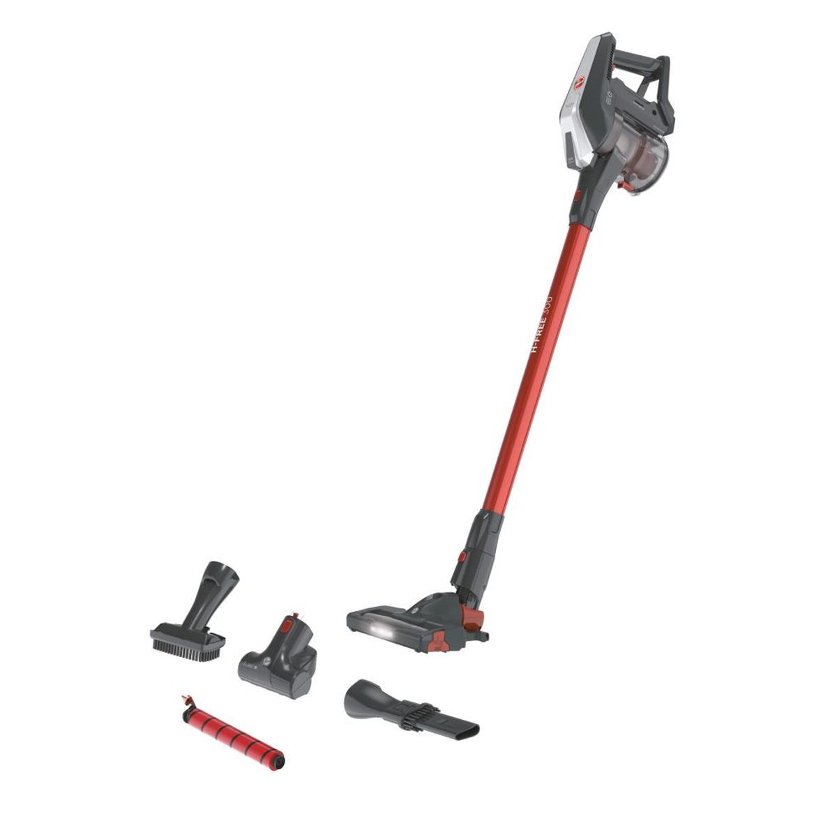 HOOVER Aspirateur balai HF322AFP - Noir et rouge