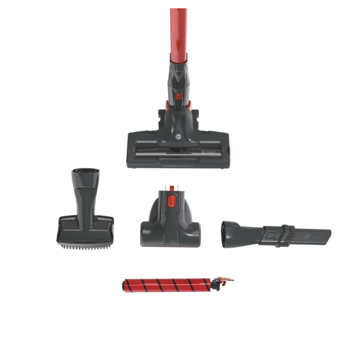 HOOVER Aspirateur balai HF322AFP - Noir et rouge