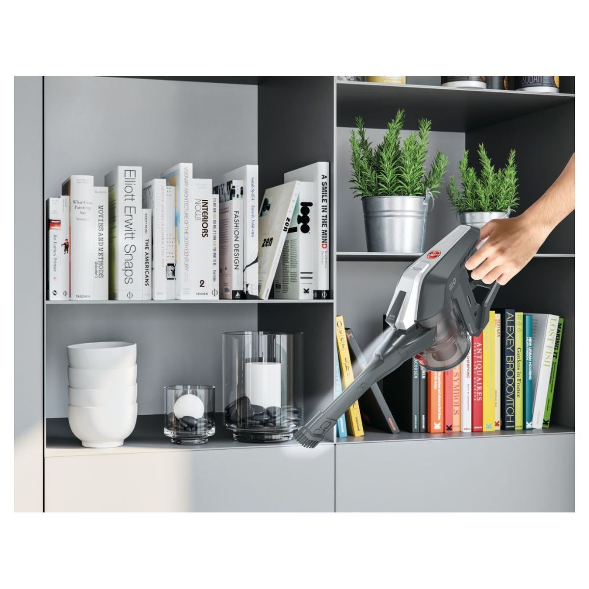 HOOVER Aspirateur balai HF322AFP - Noir et rouge