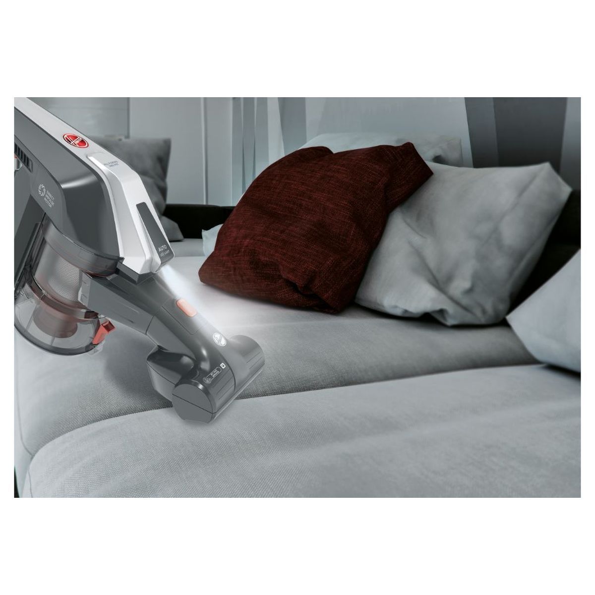 HOOVER Aspirateur balai HF322AFP - Noir et rouge