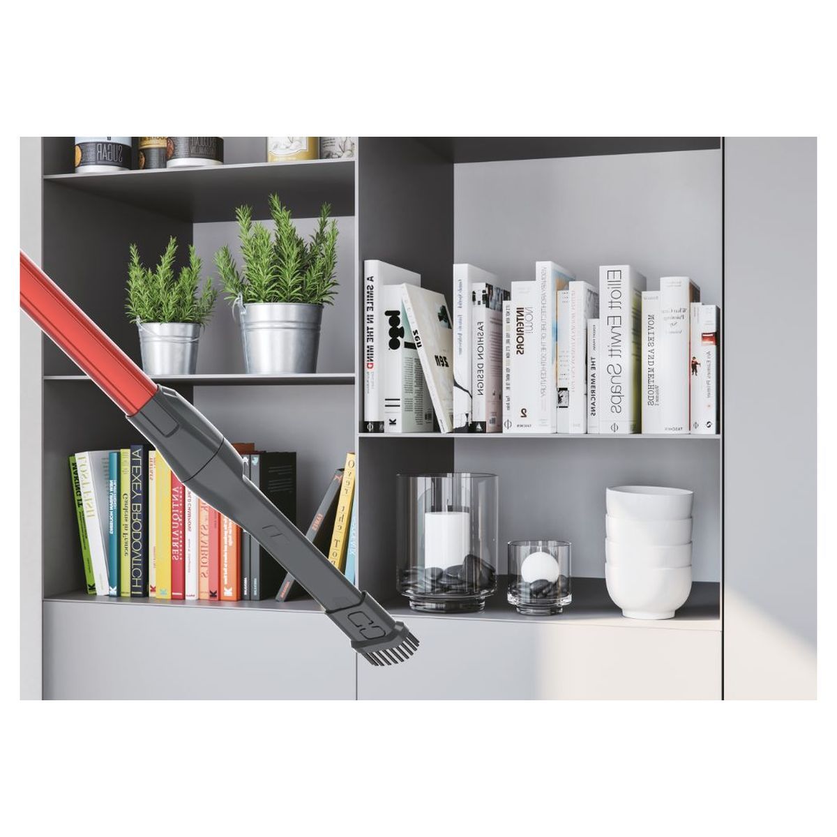 HOOVER Aspirateur balai HF322AFP - Noir et rouge