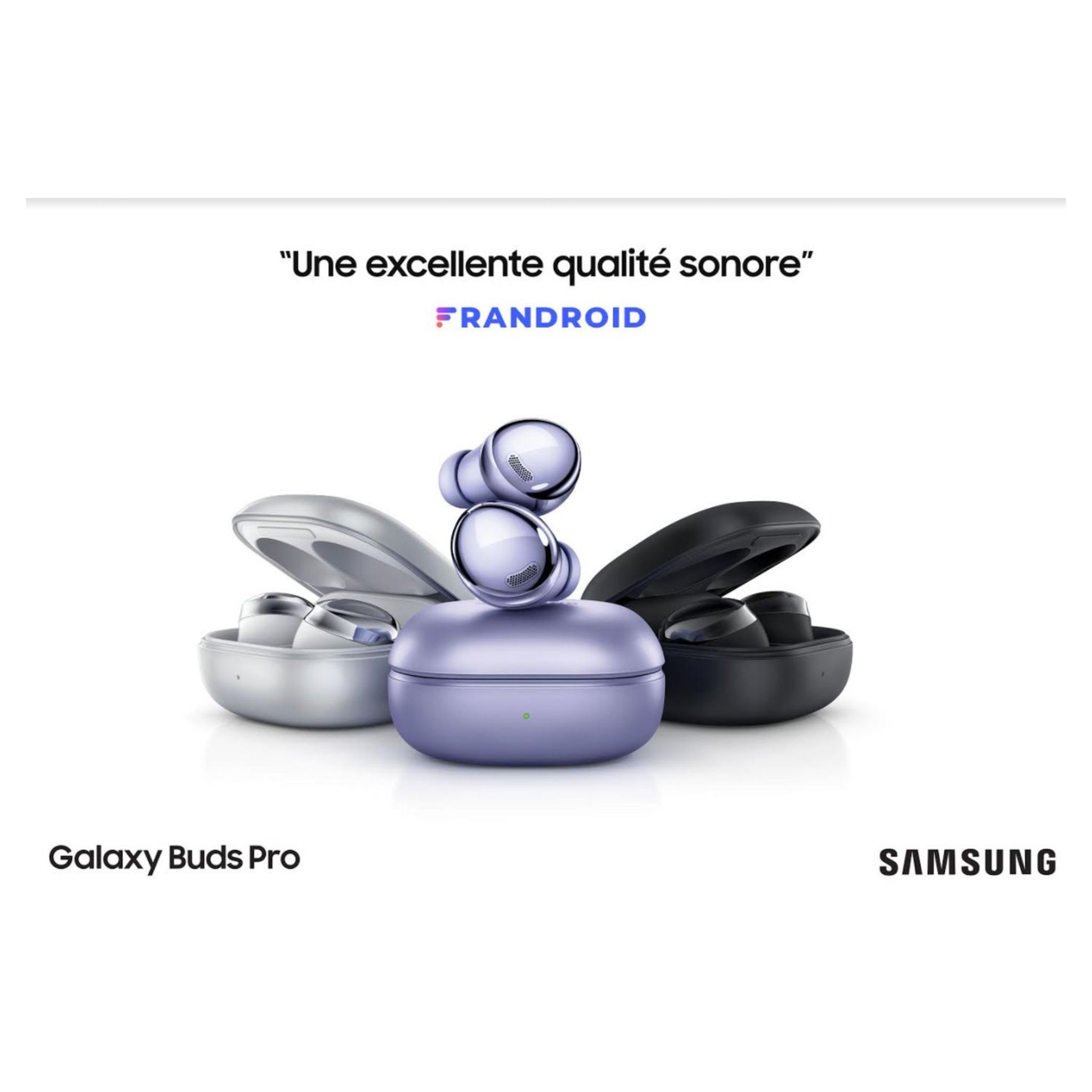 Voir la diapositive 3 : SAMSUNG Écouteurs Bluetooth Galaxy Buds Pro avec étui de recharge - Noir