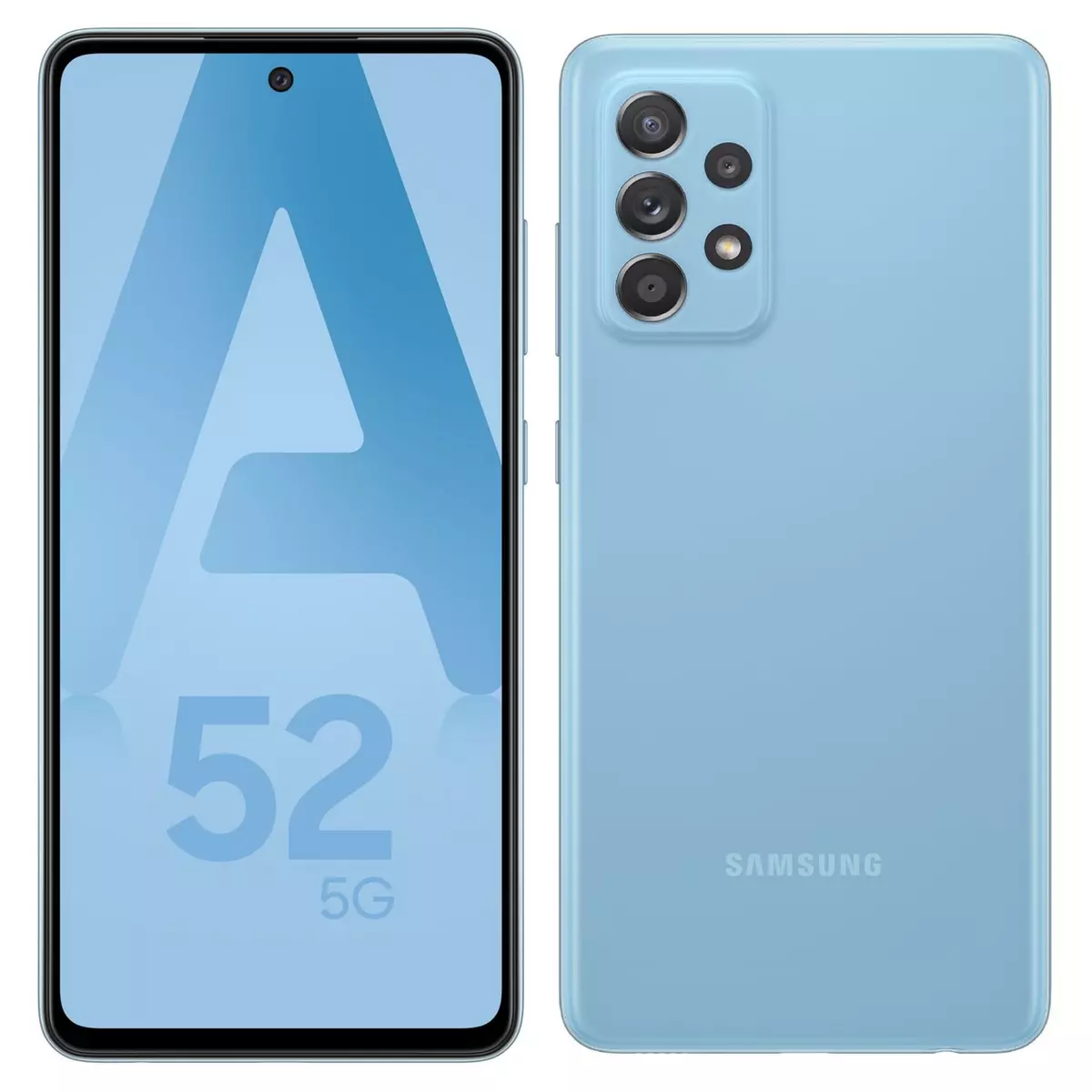 SAMSUNG Smartphone Galaxy A52  5G  128 Go  6.5 pouces Bleu Double NanoSim