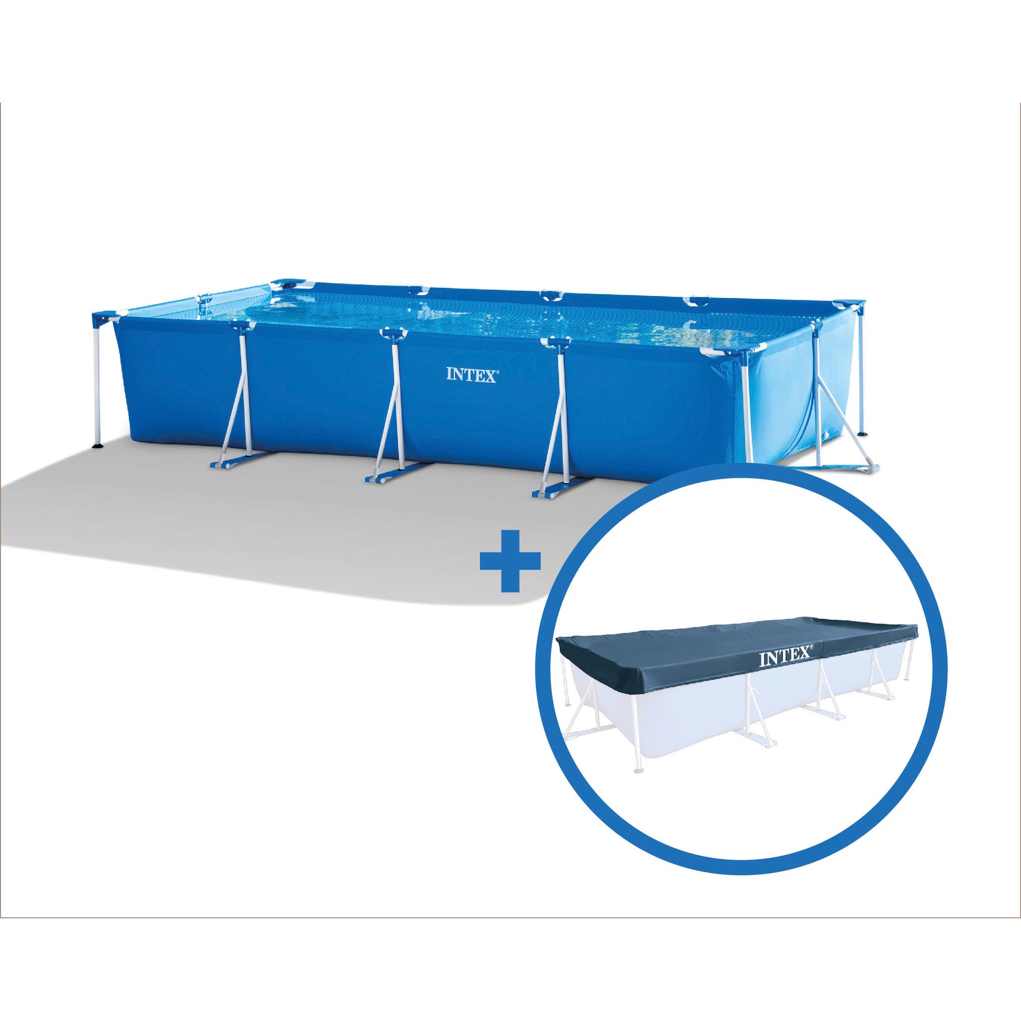 INTEX Piscine Tubulaure métal Frame Junior 450x220x84 cm