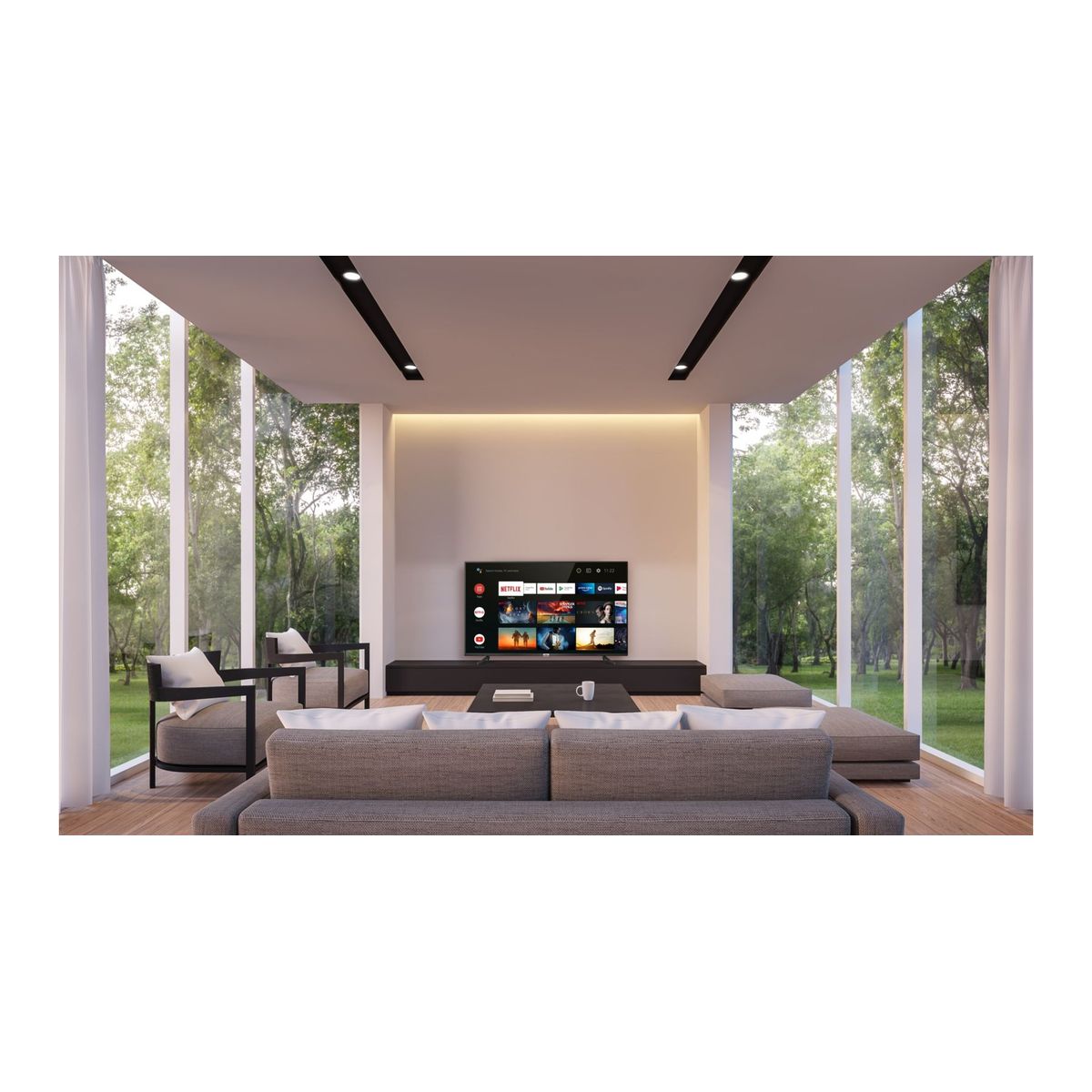 Voir la diapositive 3 : TCL 55P615 TV LED 4K ULTRA HD 139 cm Android TV