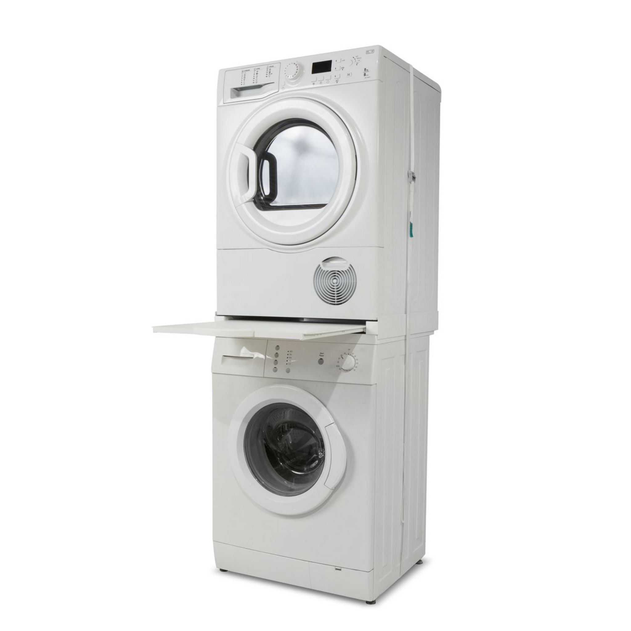 Voir la diapositive 3 : HOME EQUIPEMENT Kit superposition avec tiroir 80150 - Blanc