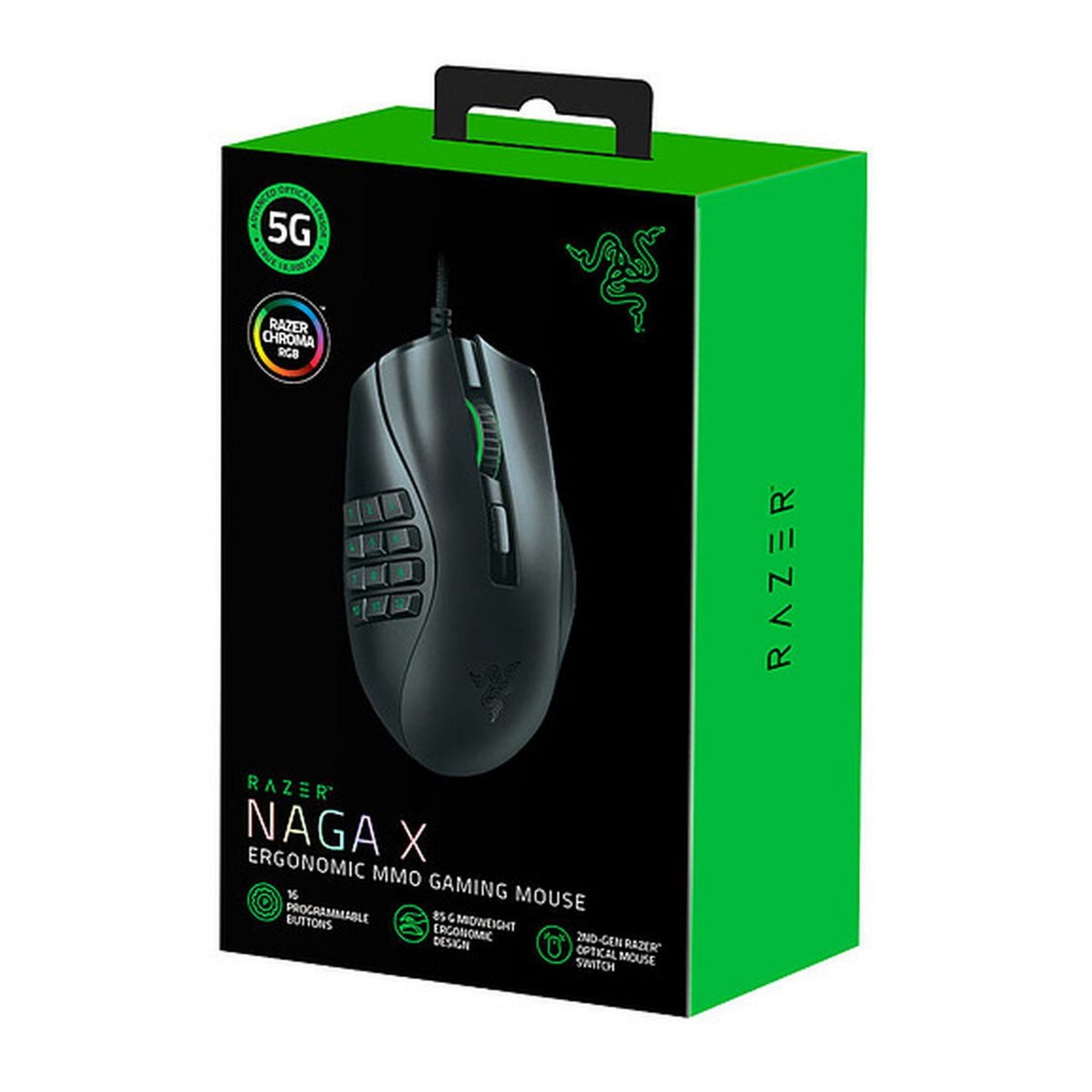 Voir la diapositive 3 : RAZER Souris gaming NAGA X -Noire