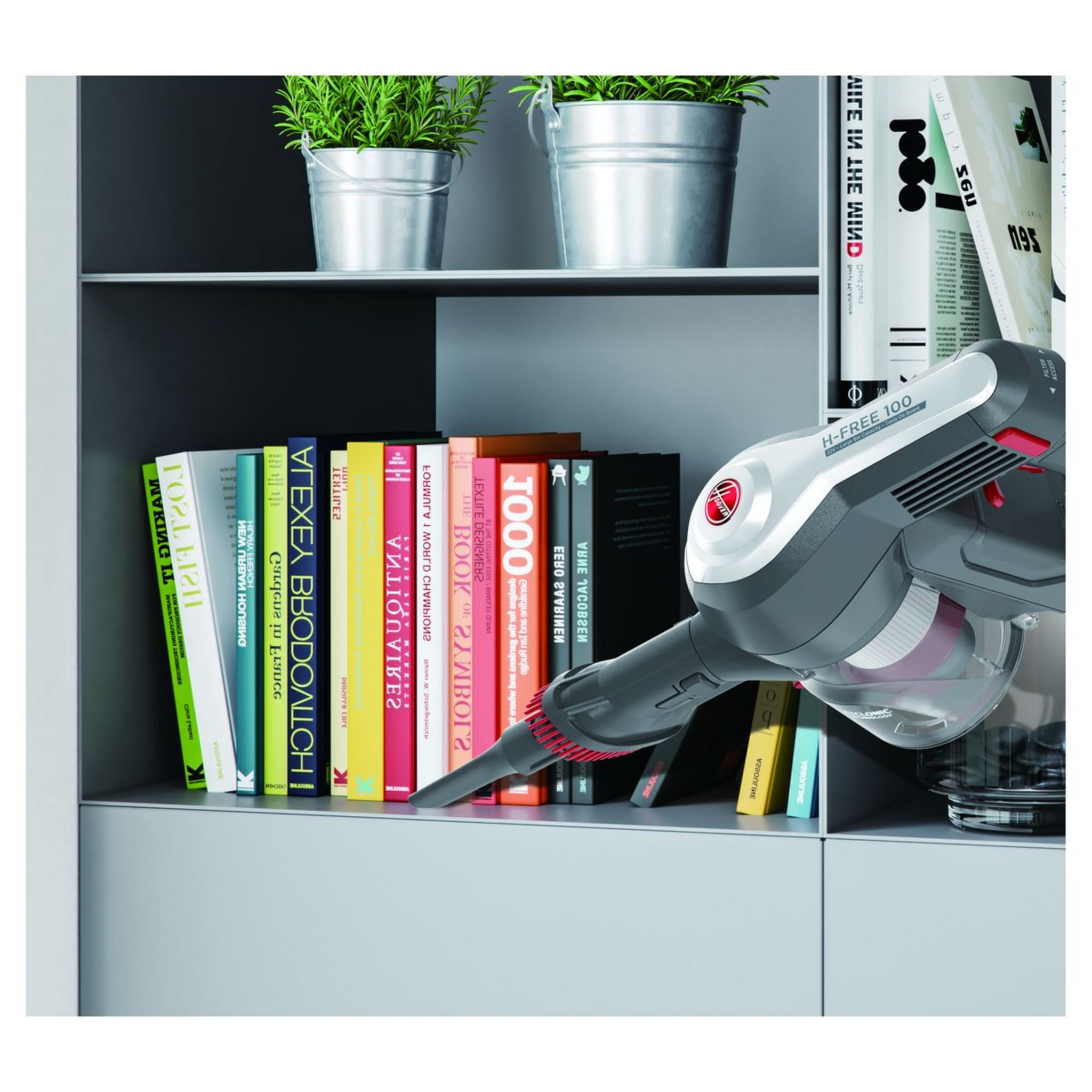 Voir la diapositive 5 : HOOVER Aspirateur balai HF122GPT - Rouge