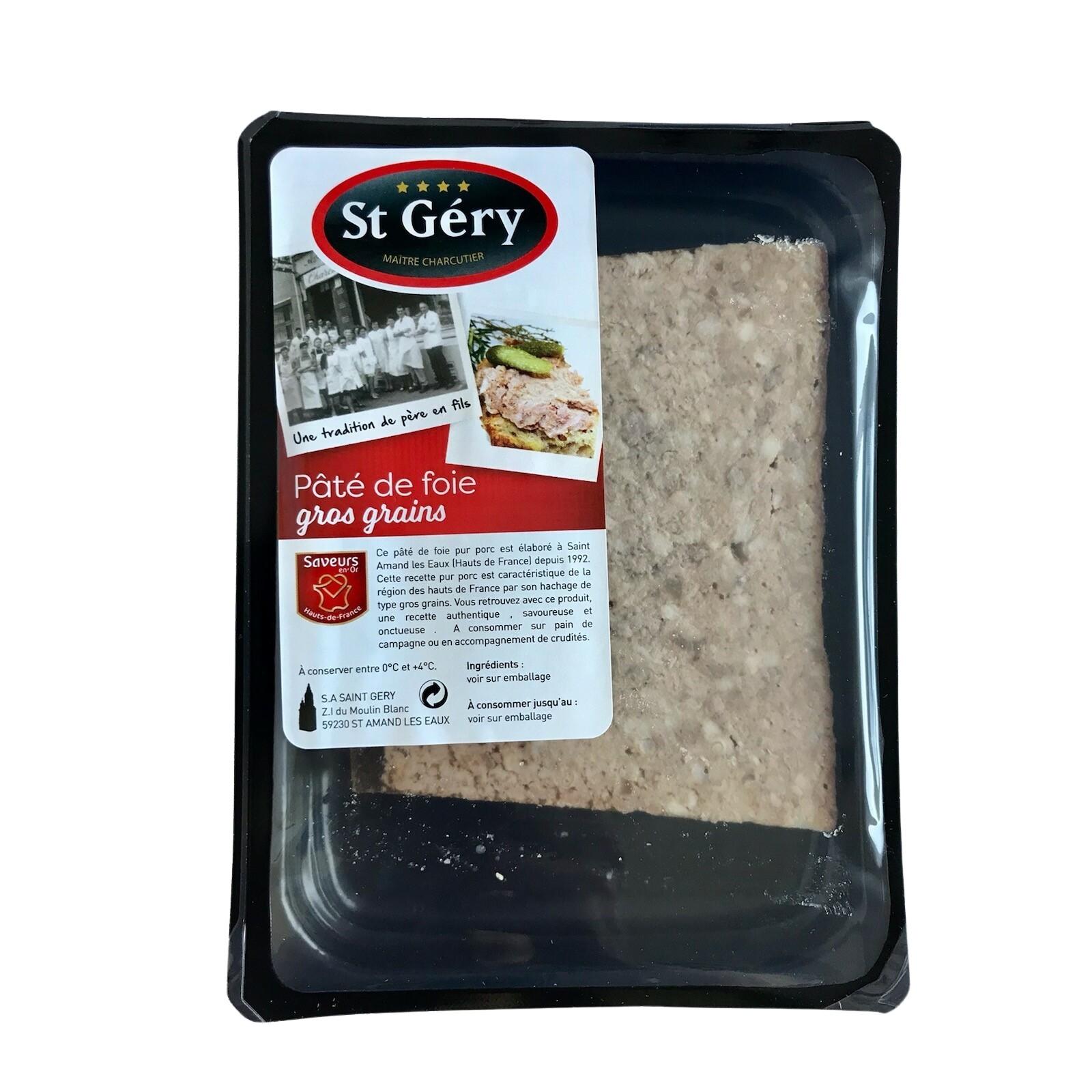 ST GERY Pâté de foie du nord gros grains 150g