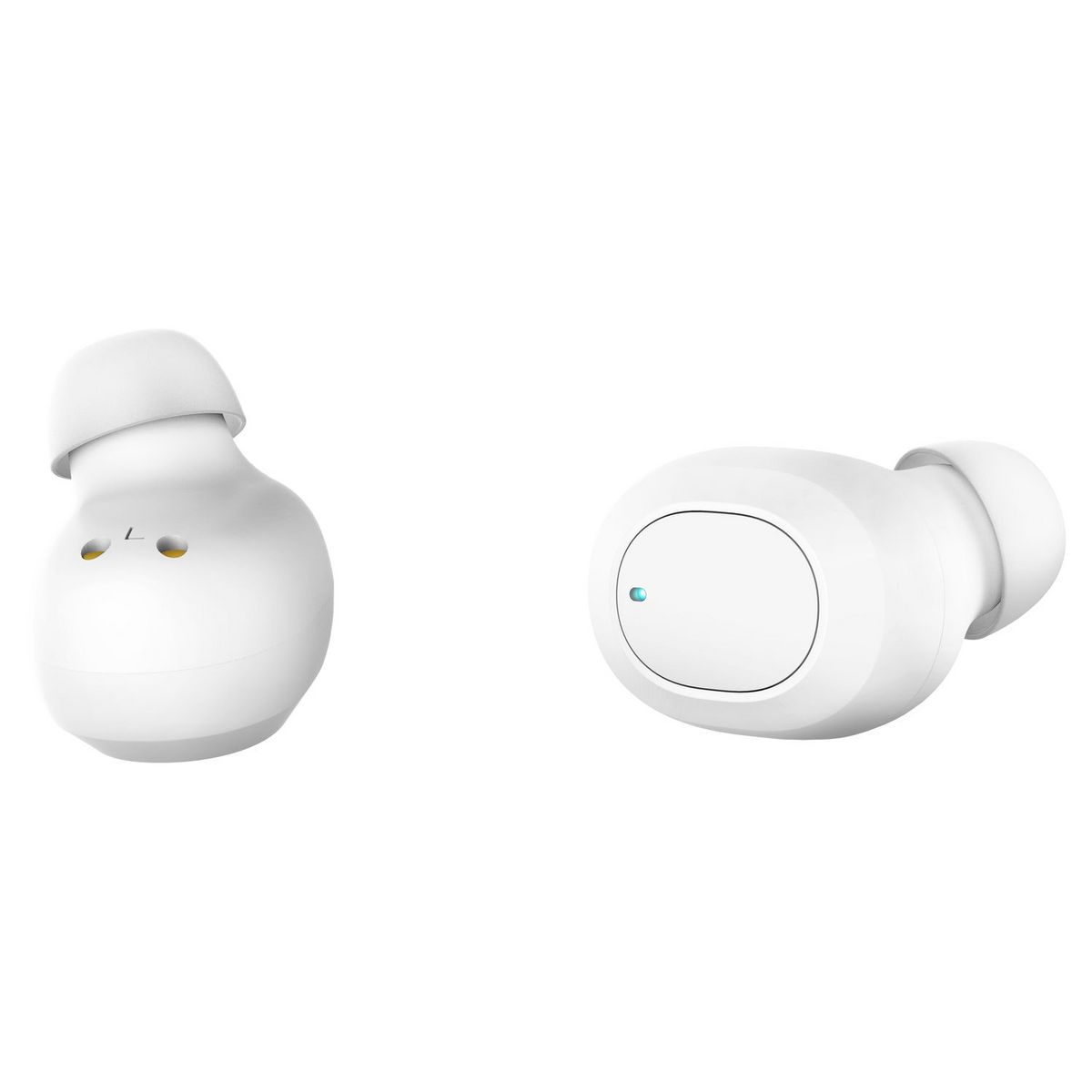 WIKO Smartphone View4 Lite 32 Go 6.52 pouces Bleu 4G + WiBuds Essentials avec boitier de chargement - Blanc