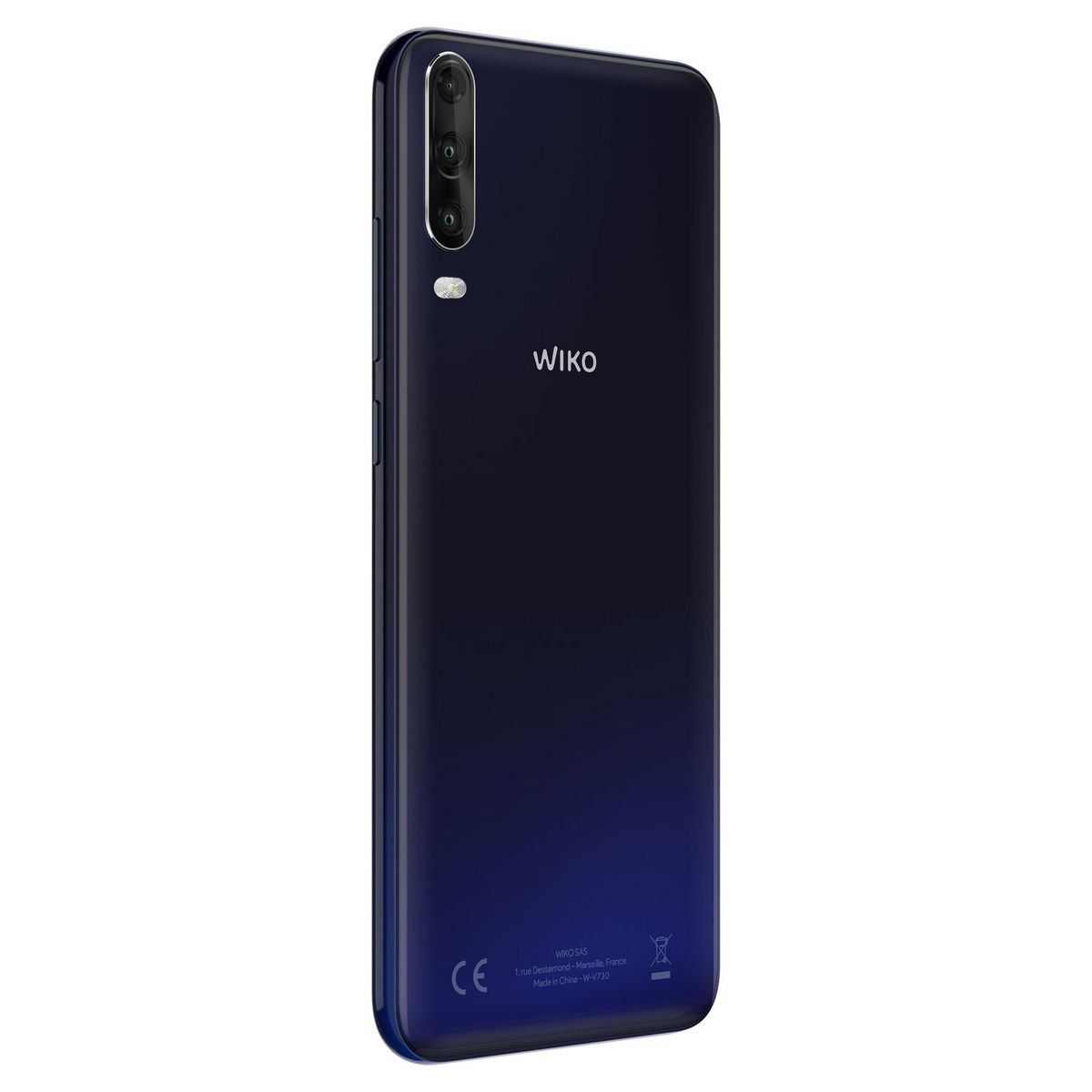 WIKO Smartphone View4 Lite 32 Go 6.52 pouces Bleu 4G + WiBuds Essentials avec boitier de chargement - Blanc