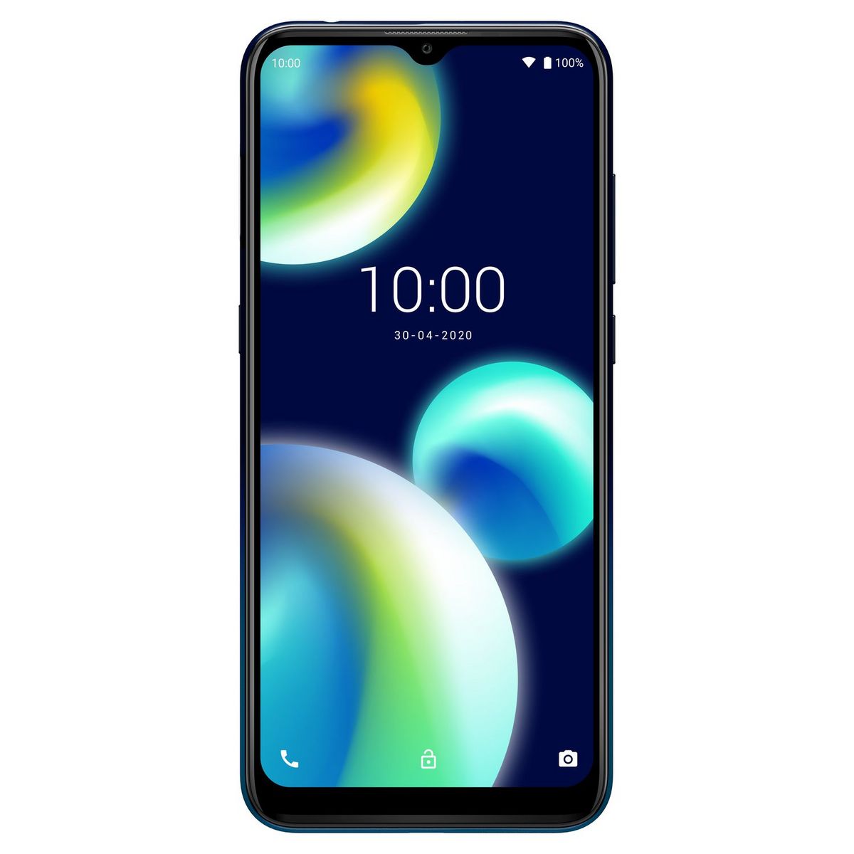 WIKO Smartphone View4 Lite 32 Go 6.52 pouces Bleu 4G + WiBuds Essentials avec boitier de chargement - Blanc