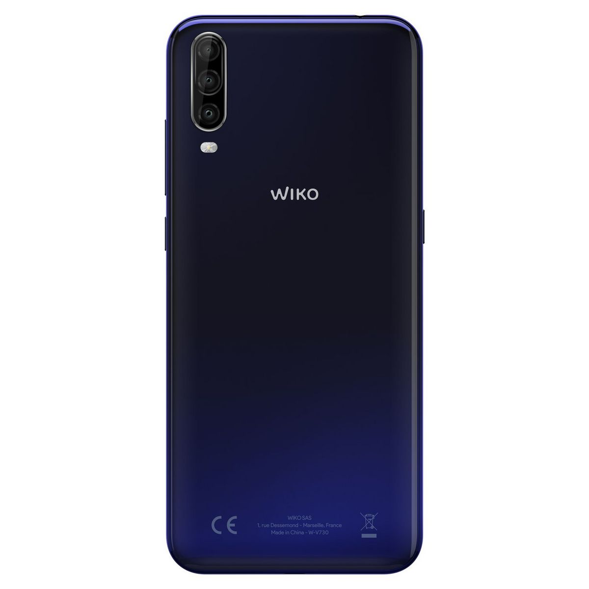 WIKO Smartphone View4 Lite 32 Go 6.52 pouces Bleu 4G + WiBuds Essentials avec boitier de chargement - Blanc