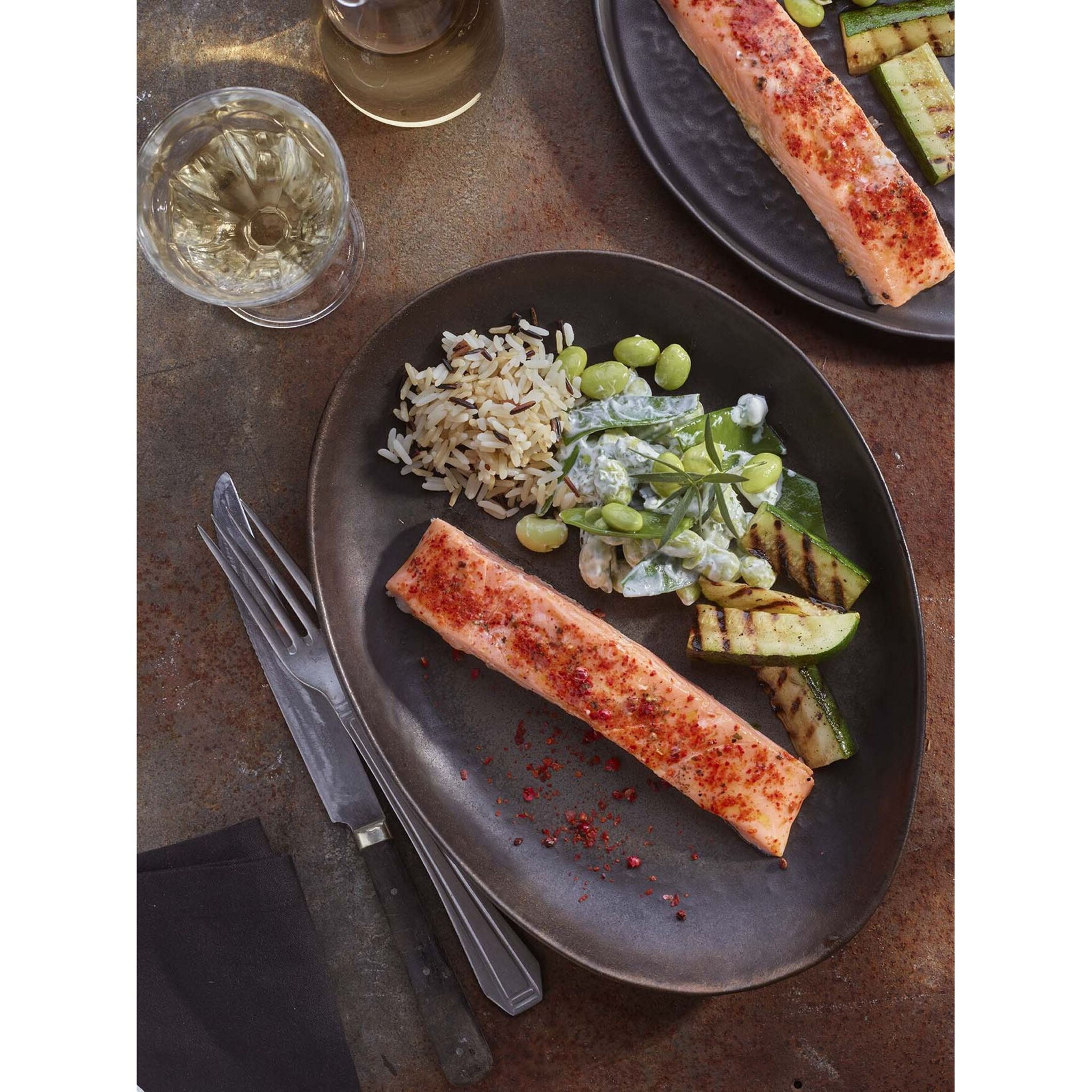 Voir la diapositive 2 : MOWI Pavé de saumon mi cuit épices Thai 2 pièces 220g