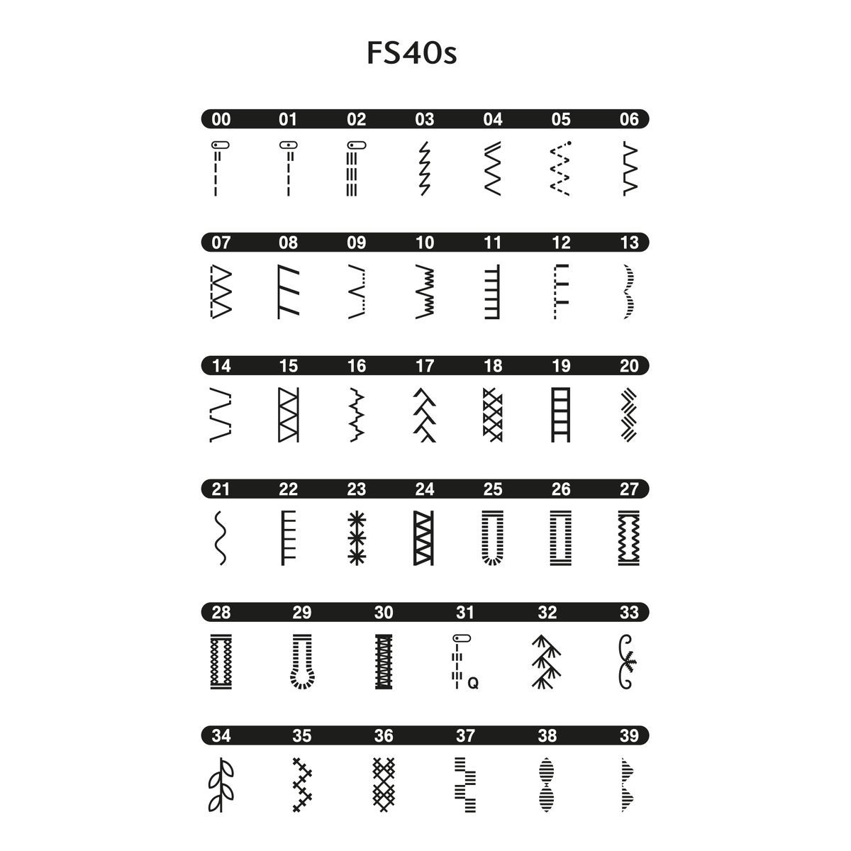 BROTHER Machine à coudre électronique  FS40S - Blanc