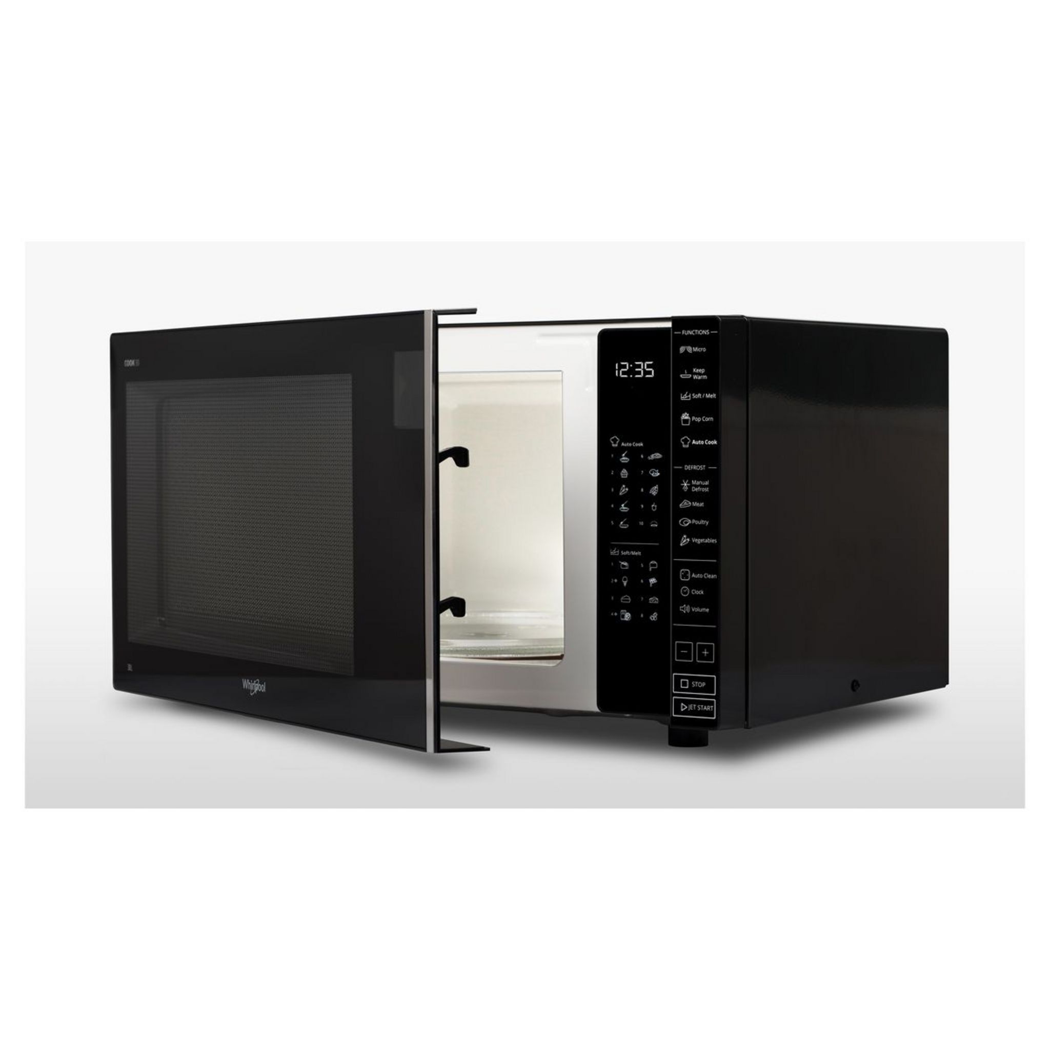 Voir la diapositive 2 : WHIRLPOOL Micro-ondes mono-fonction MWP301B - 900 W - Capacité 30 L - Noir