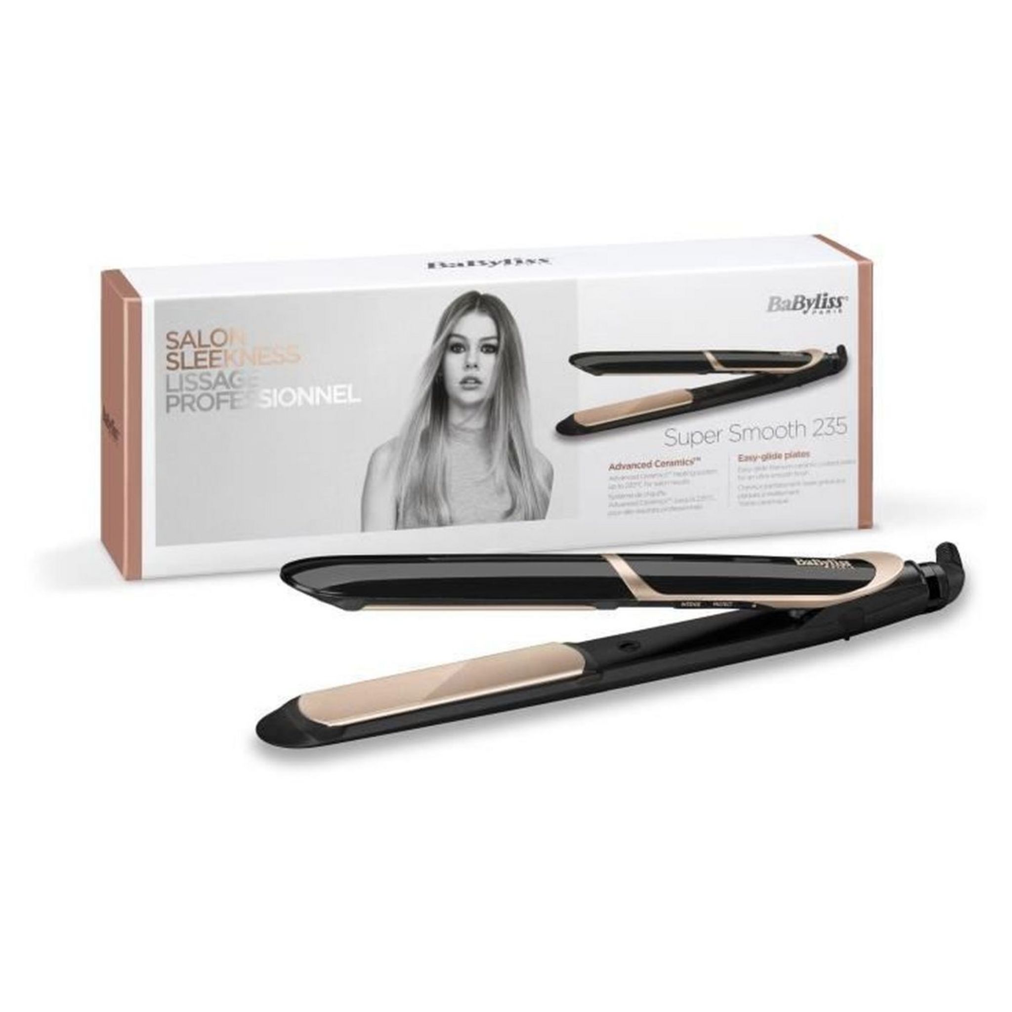 Voir la diapositive 4 : BABYLISS Lisseur boucleur 2-en-1 fonction ionique ST93E - Noir