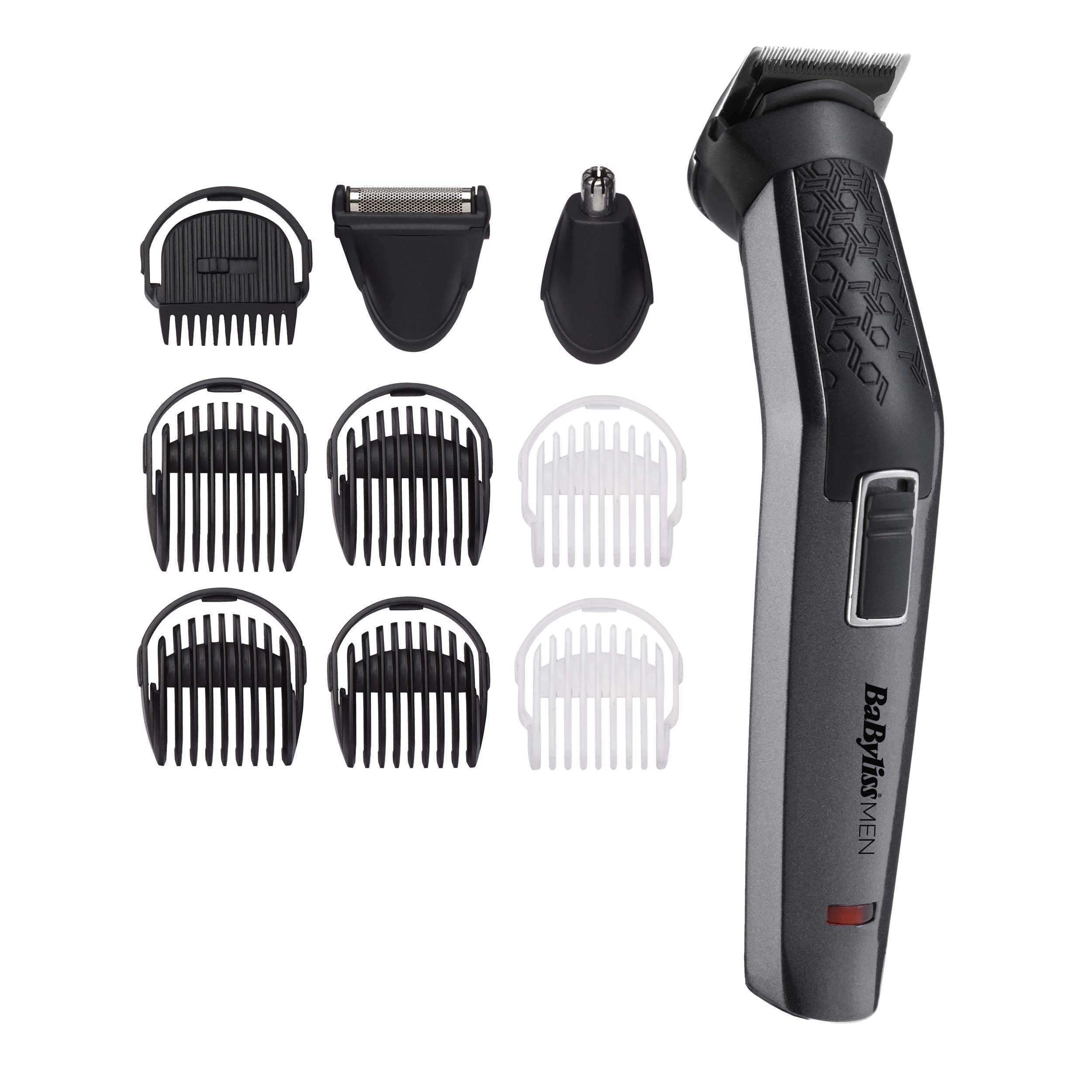 Voir la diapositive 8 : BABYLISS Tondeuse visage et corps 10 en 1 MT727E - Gris