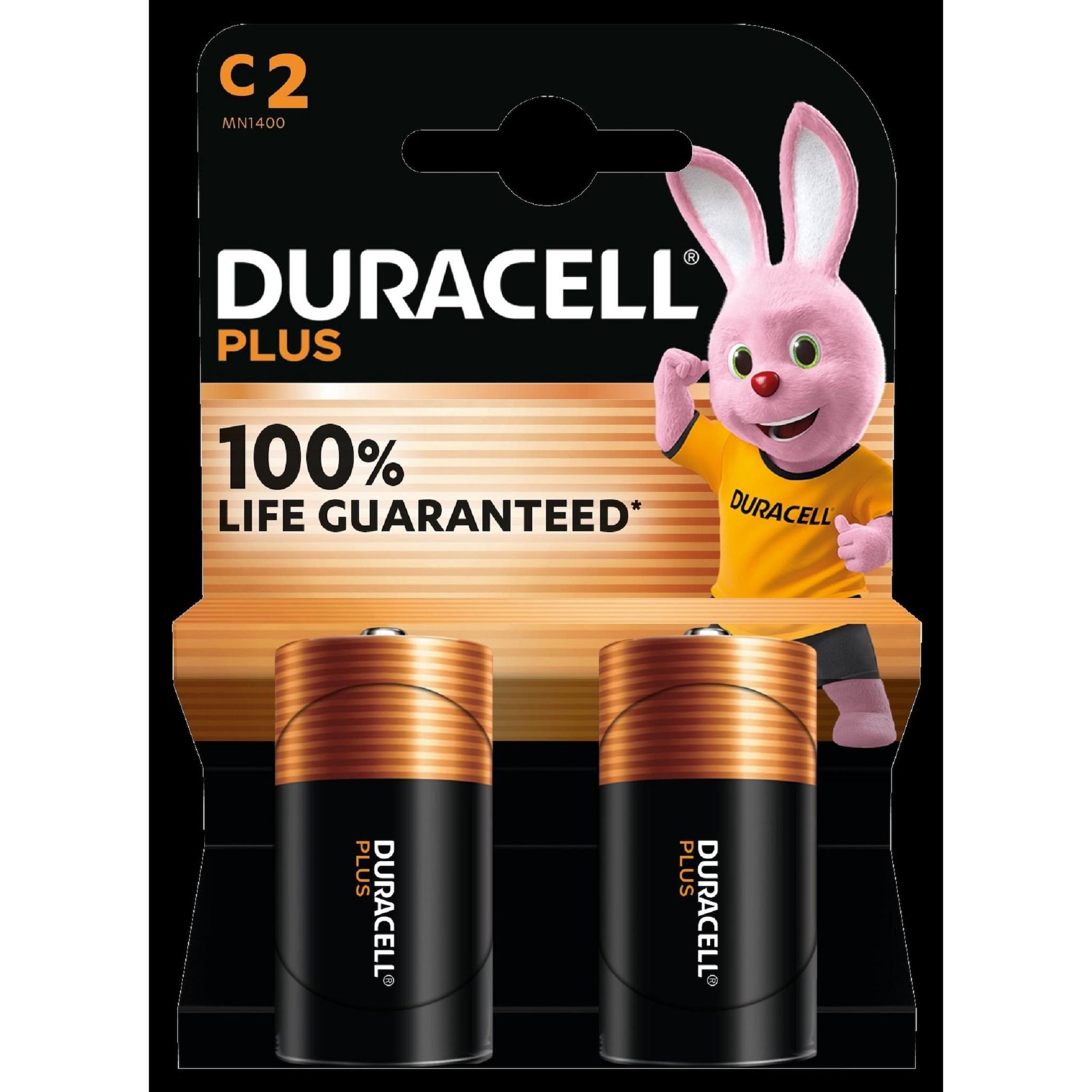 DURACELL 2 piles plus 100% c