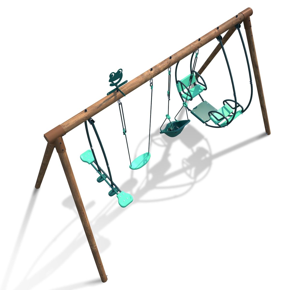 SOULET Portique balançoire - Bois - H2,22m - SUZANNE