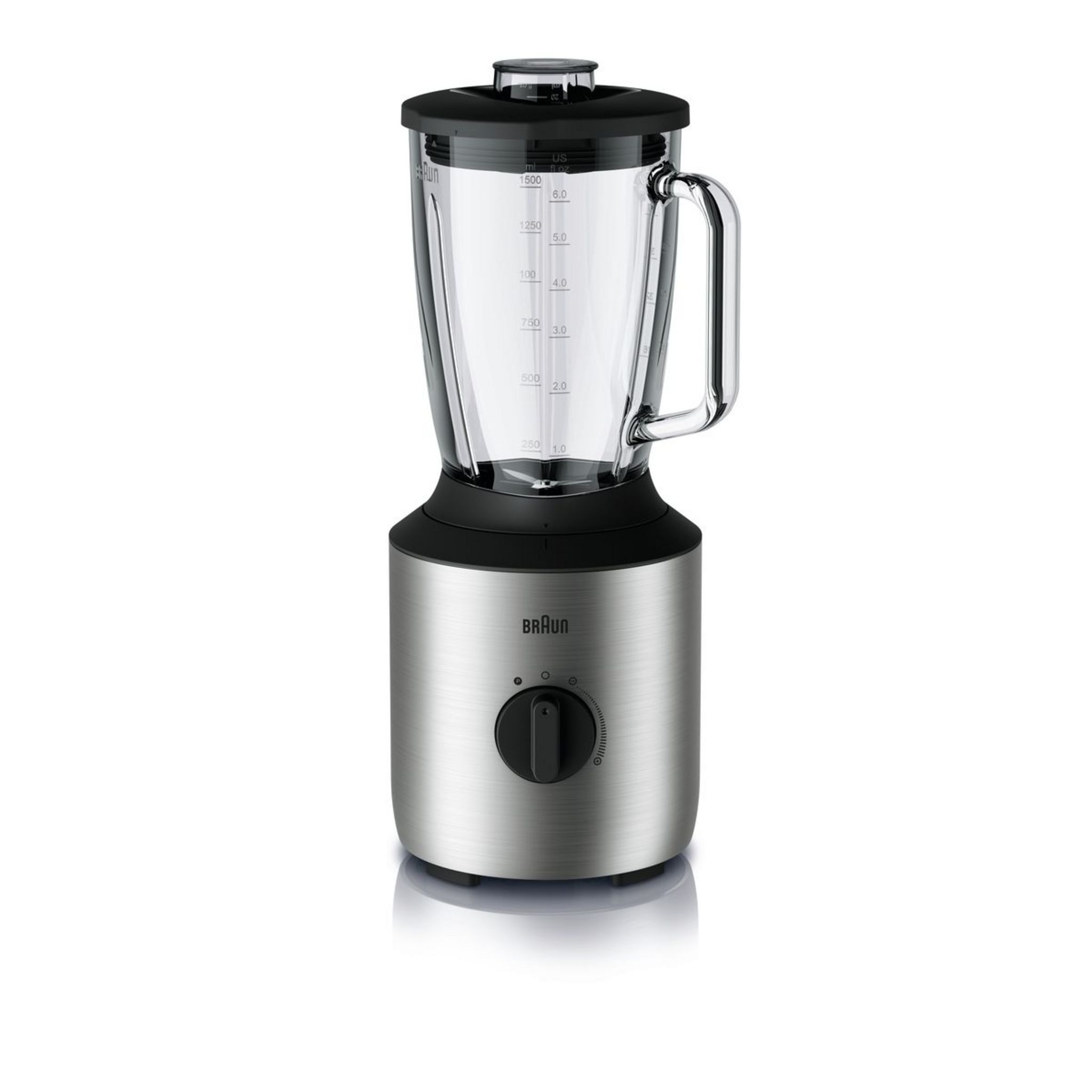 Voir la diapositive 2 : BRAUN Blender bol en verre JB3272SI - Inox