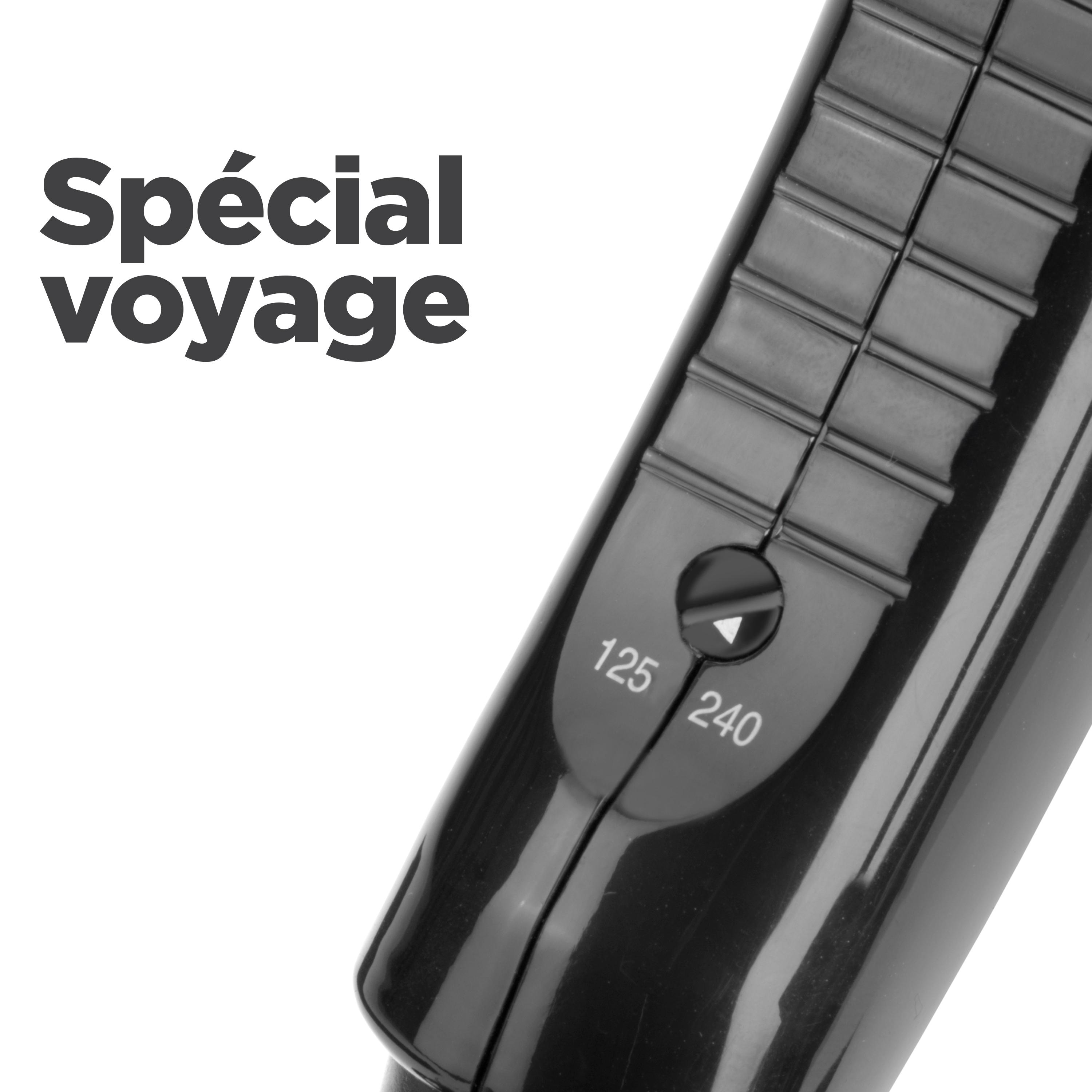Voir la diapositive 12 : BABYLISS Sèche cheveux de voyage 5344E - Noir