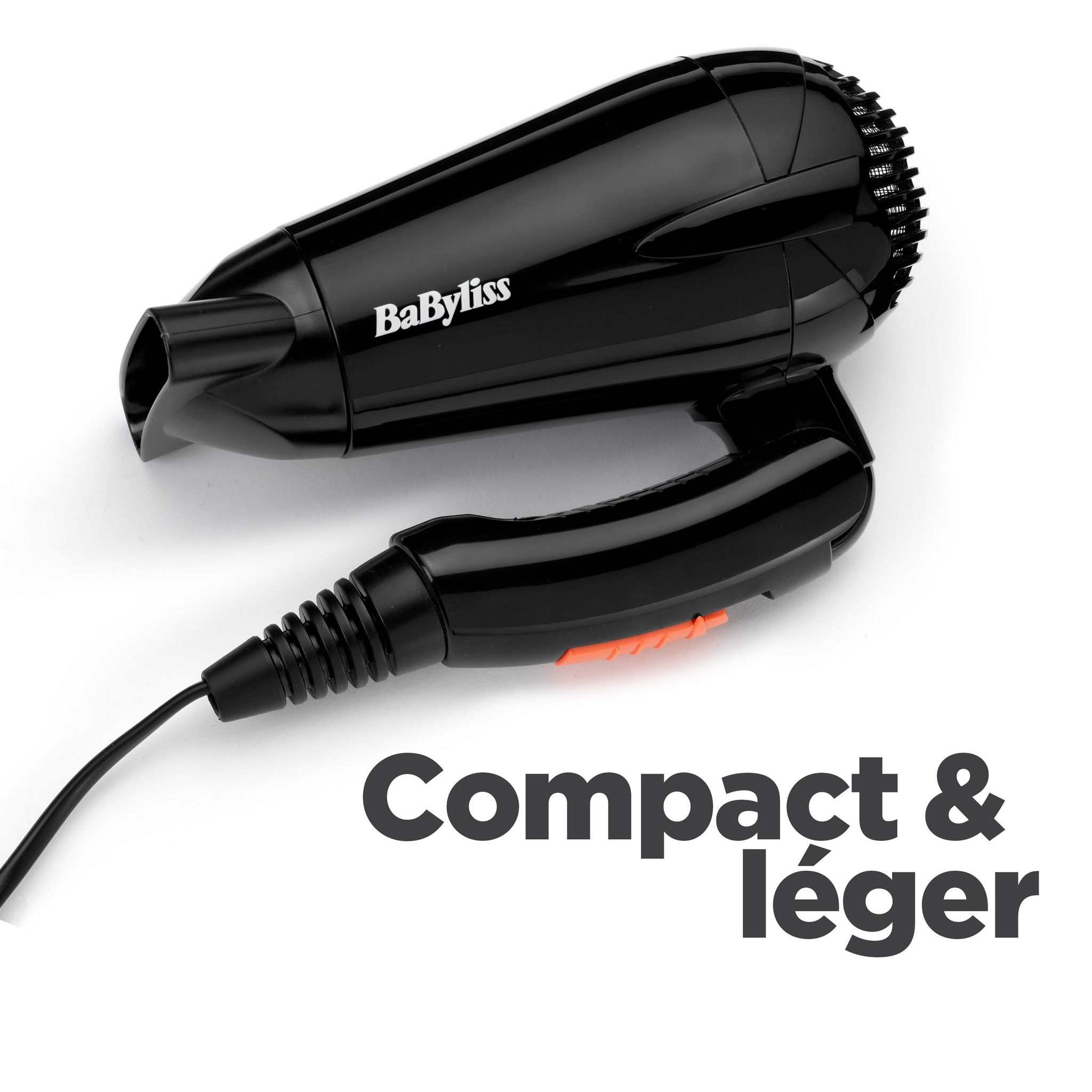 Voir la diapositive 5 : BABYLISS Sèche cheveux de voyage 5344E - Noir