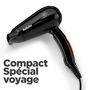 Voir la diapositive 9 : BABYLISS Sèche cheveux de voyage 5344E - Noir
