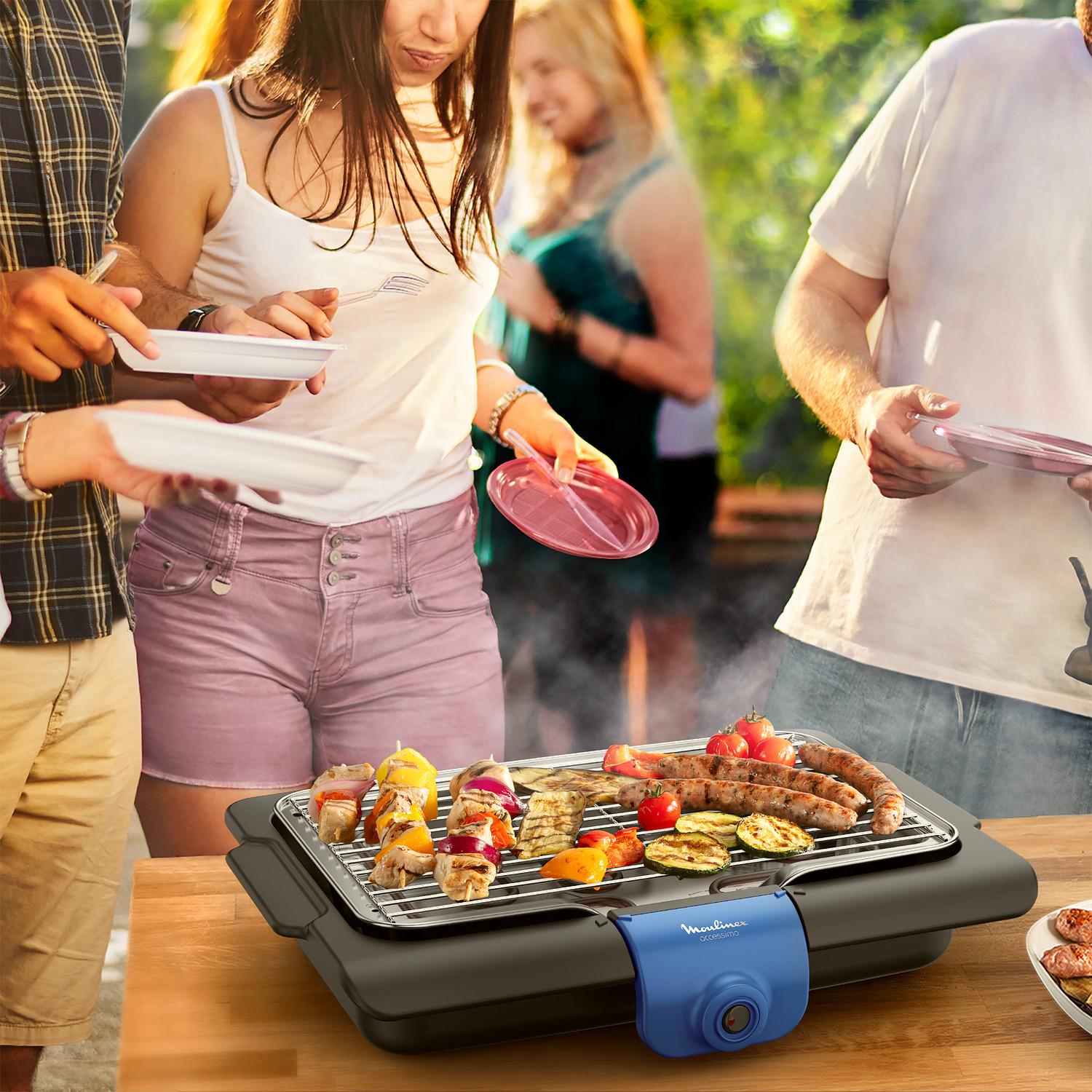 Voir la diapositive 2 : MOULINEX Barbecue de table ACCESSIMO BG134812 - Noir