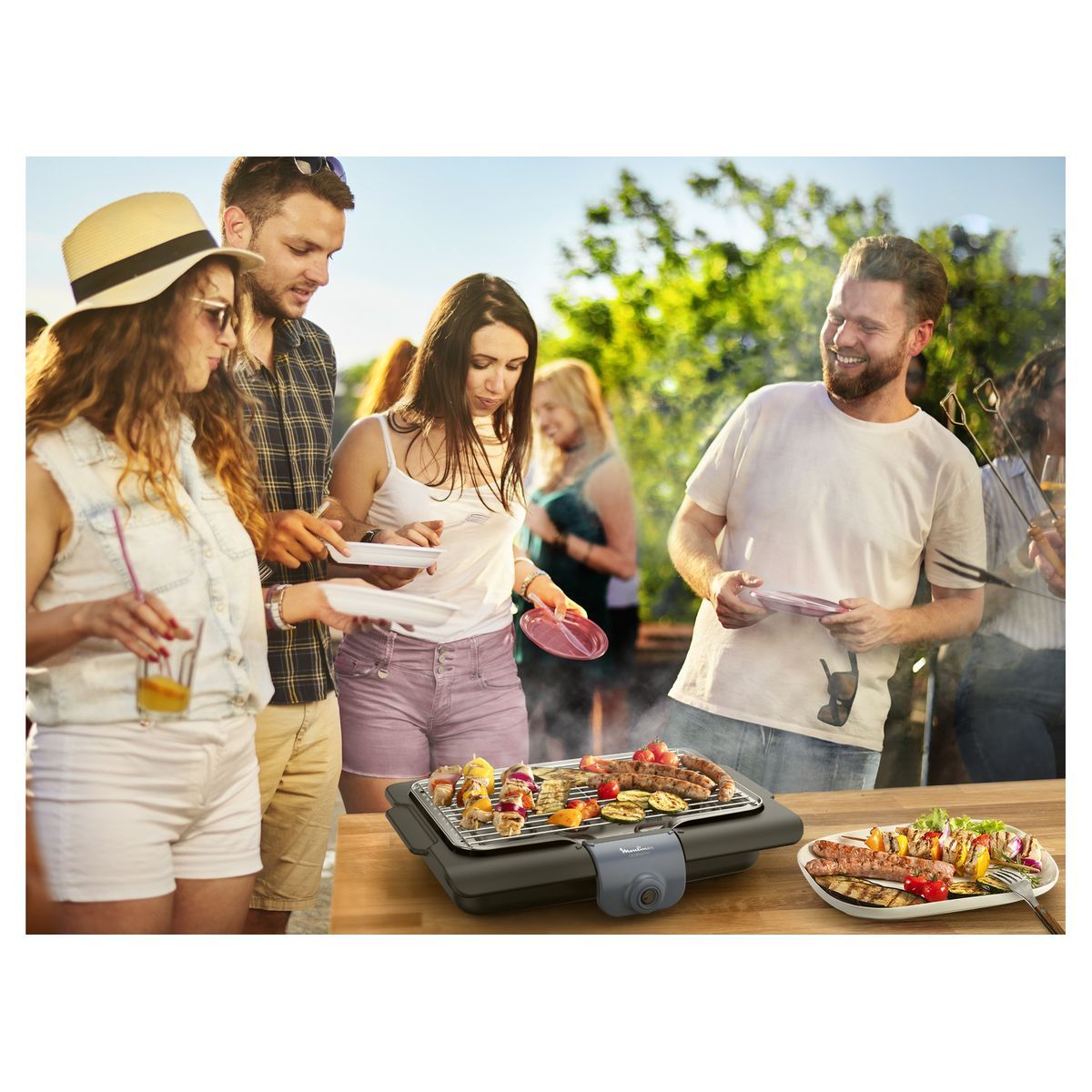 MOULINEX Barbecue de table ACCESSIMO&nbsp;&nbsp;BG134812 - Noir