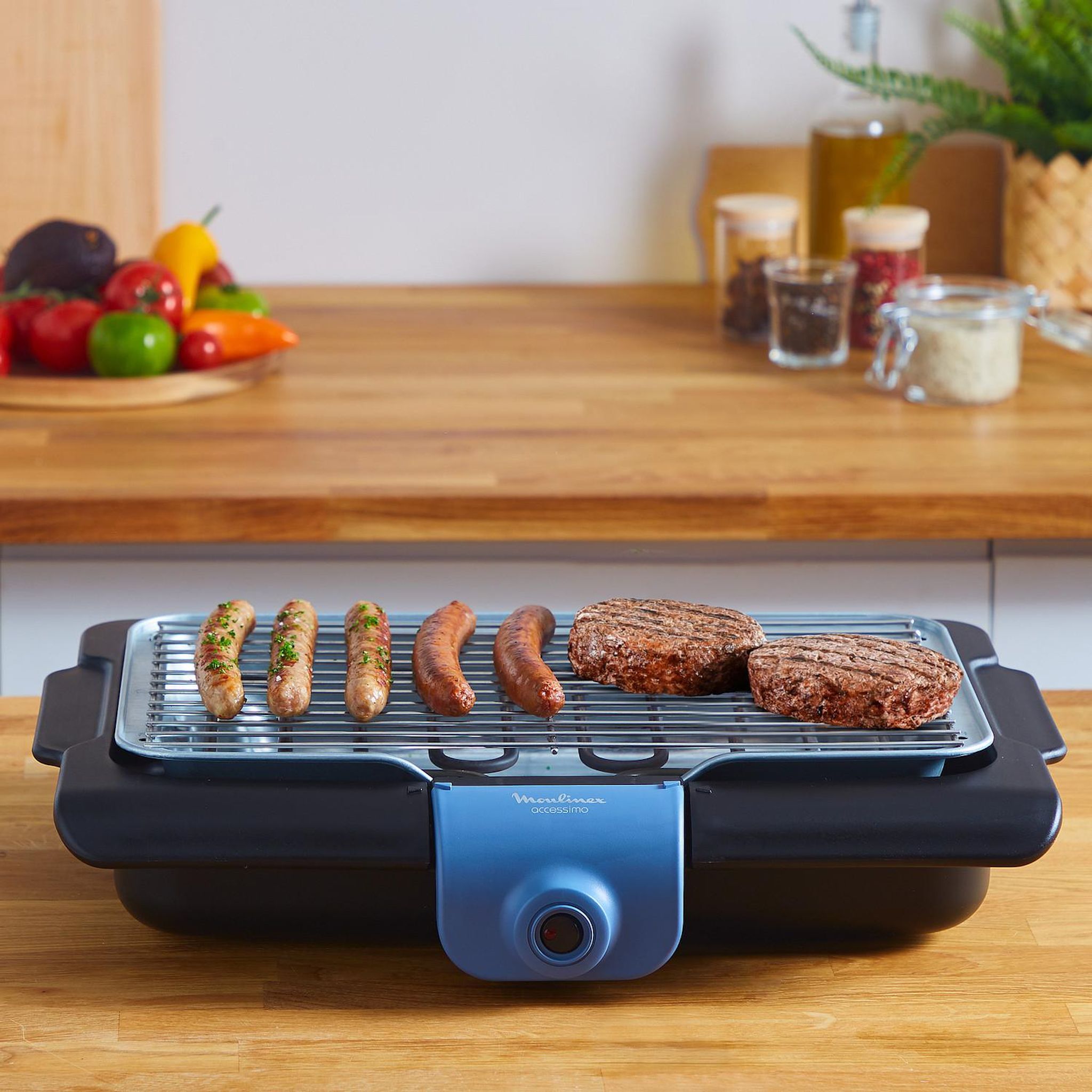 Voir la diapositive 3 : MOULINEX Barbecue de table ACCESSIMO BG134812 - Noir