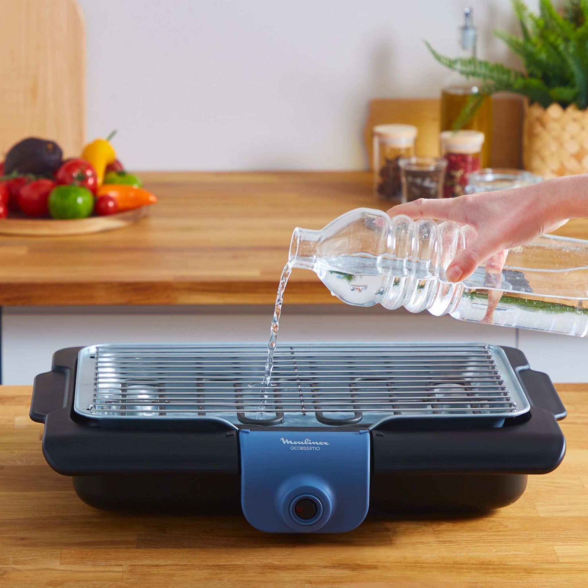 Voir la diapositive 4 : MOULINEX Barbecue de table ACCESSIMO BG134812 - Noir