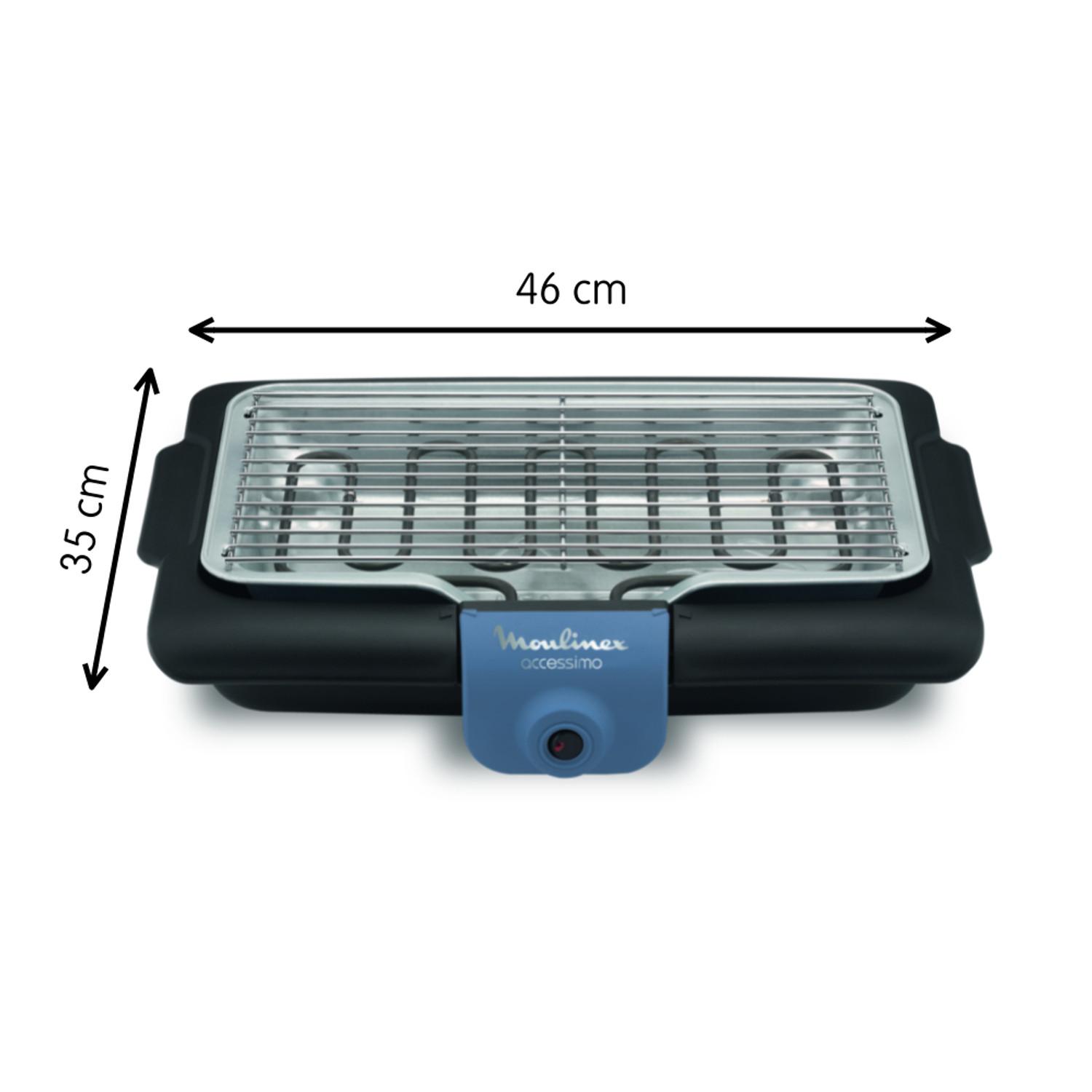Voir la diapositive 6 : MOULINEX Barbecue de table ACCESSIMO BG134812 - Noir