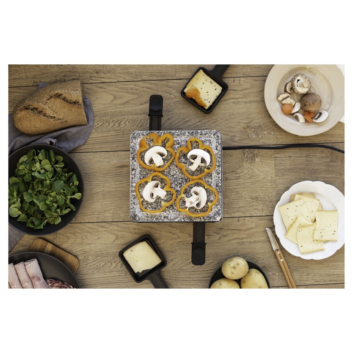 LIVOO Appareil à raclette DOC242 - Noir