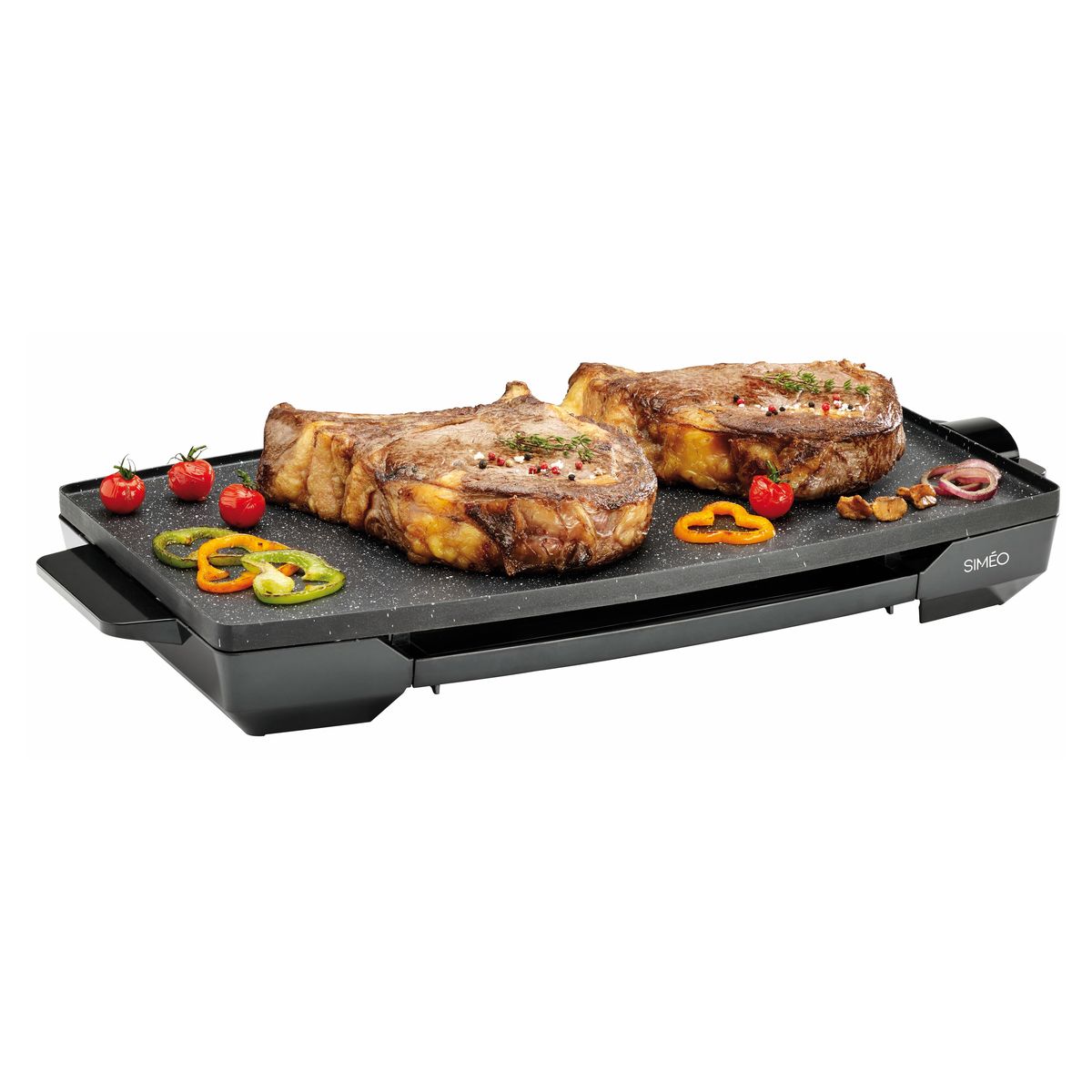 Voir la diapositive 4 : SIMEO Plancha XL électrique CV502 - Noir