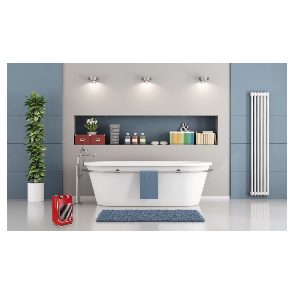 THOMSON Chauffage soufflant THSF2017R - Rouge