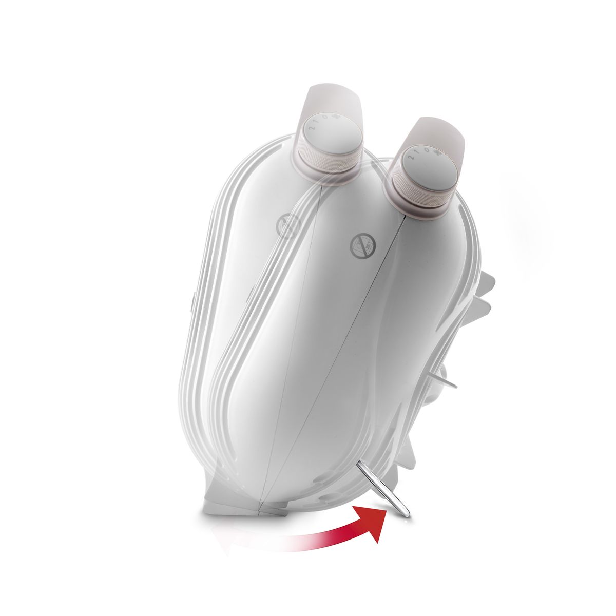 Voir la diapositive 3 : DELONGHI Chauffage soufflant HFS 30B24.W - Blanc